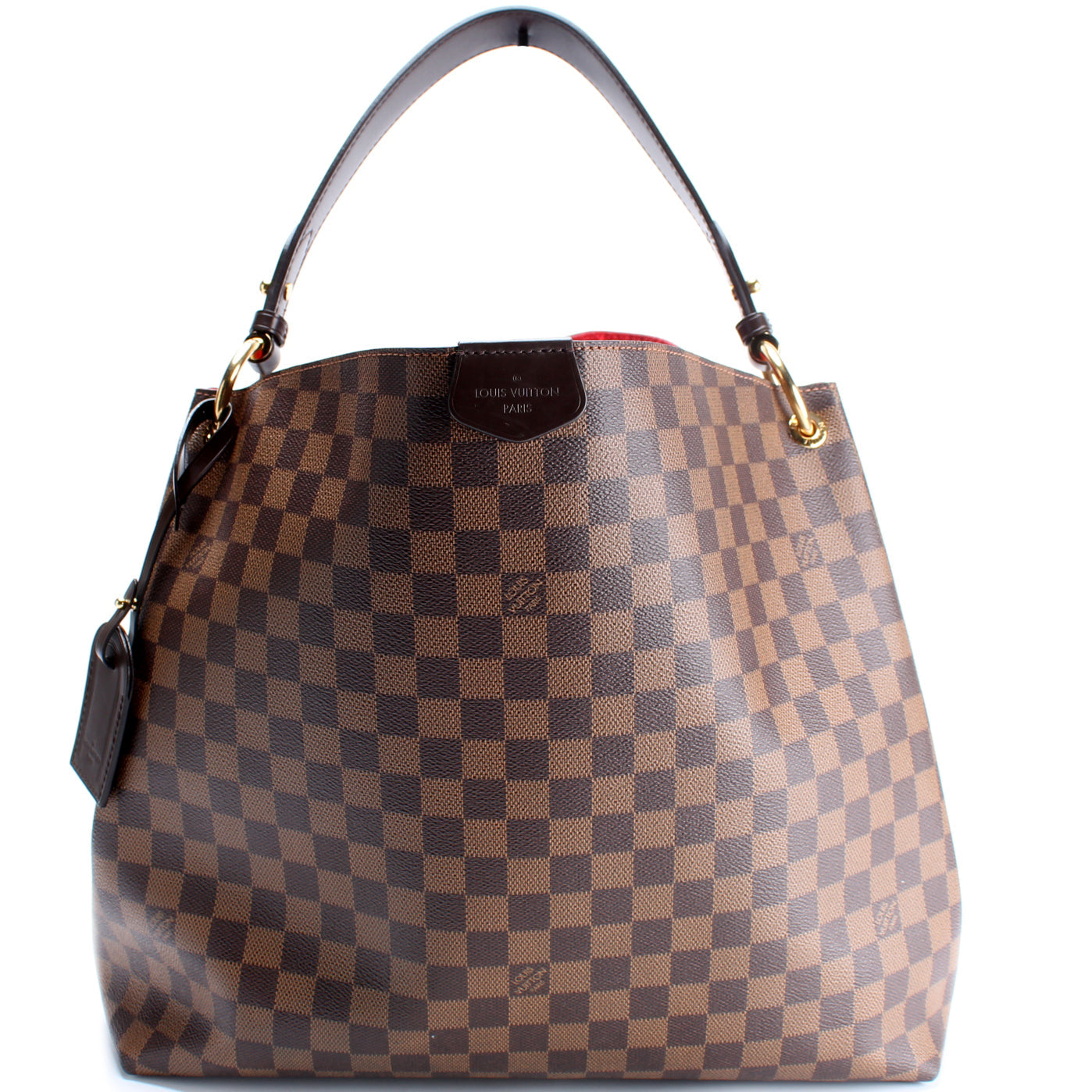 Louis Vuitton Graceful MM Ebene Damier Handbag Ebene 14