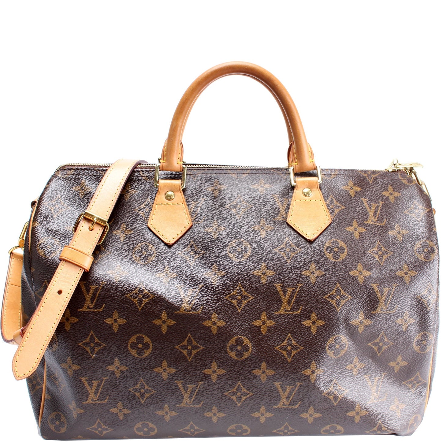Louis Vuitton Speedy 35 Bandouliere Monogram Handbag Monogram 8