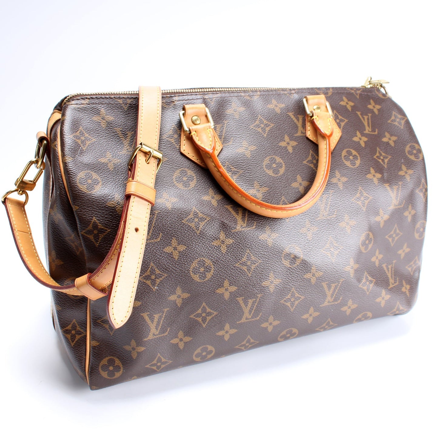 Louis Vuitton Speedy 35 Bandouliere Monogram Handbag Monogram 8