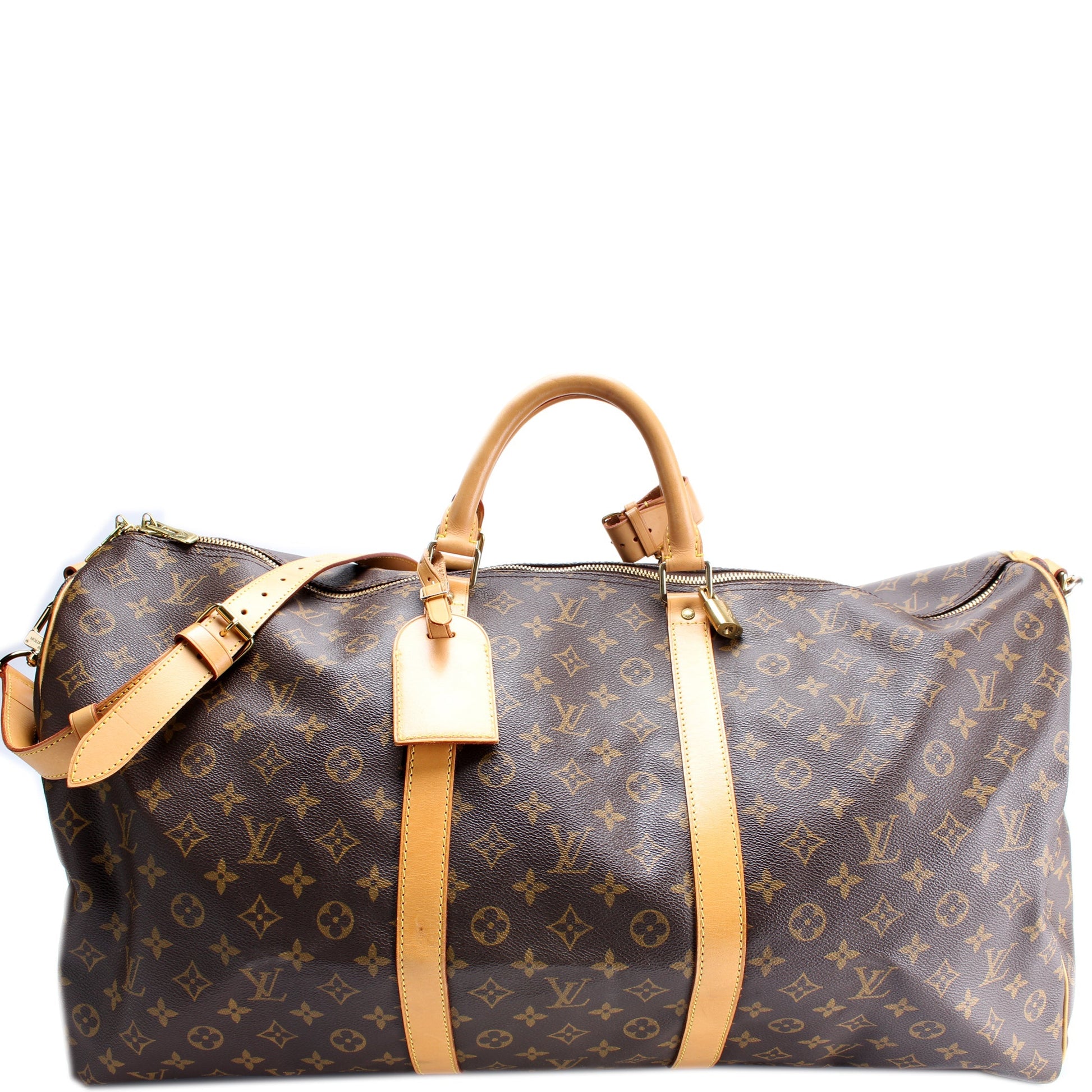 Louis Vuitton Keepall 60 Bandouliere Monogram Travel Bag Monogram 38