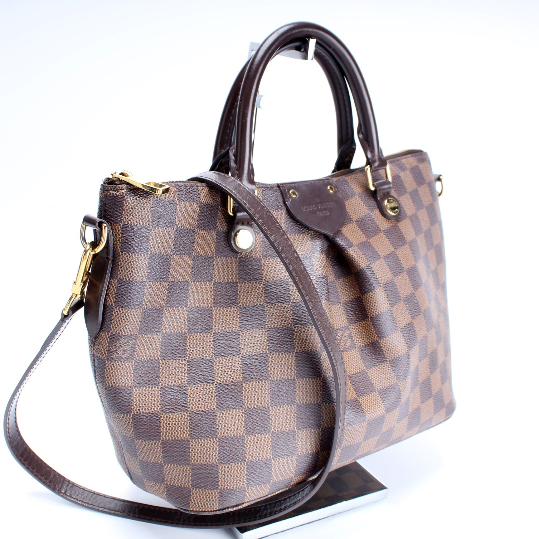Louis Vuitton Siena Ebene PM Damier Handbag Ebene 6
