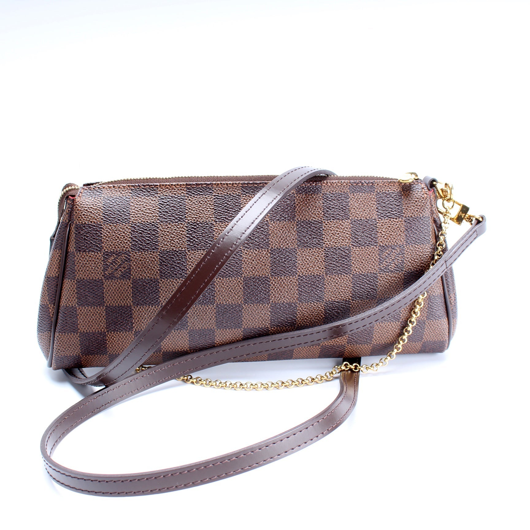 Louis Vuitton Eva Ebene Damier Clutch Bag Ebene 33