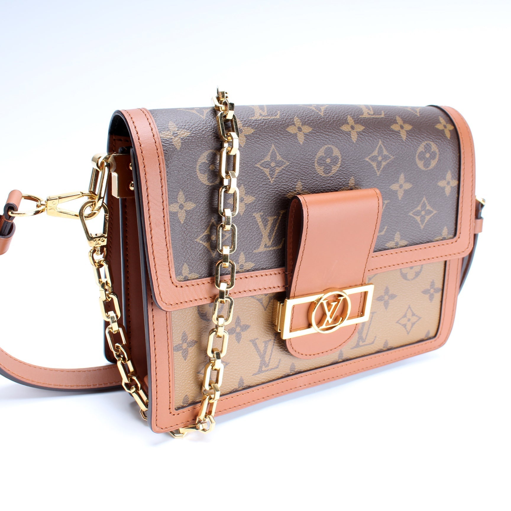 Louis Vuitton Dauphine MM Reverse Monogram Handbag