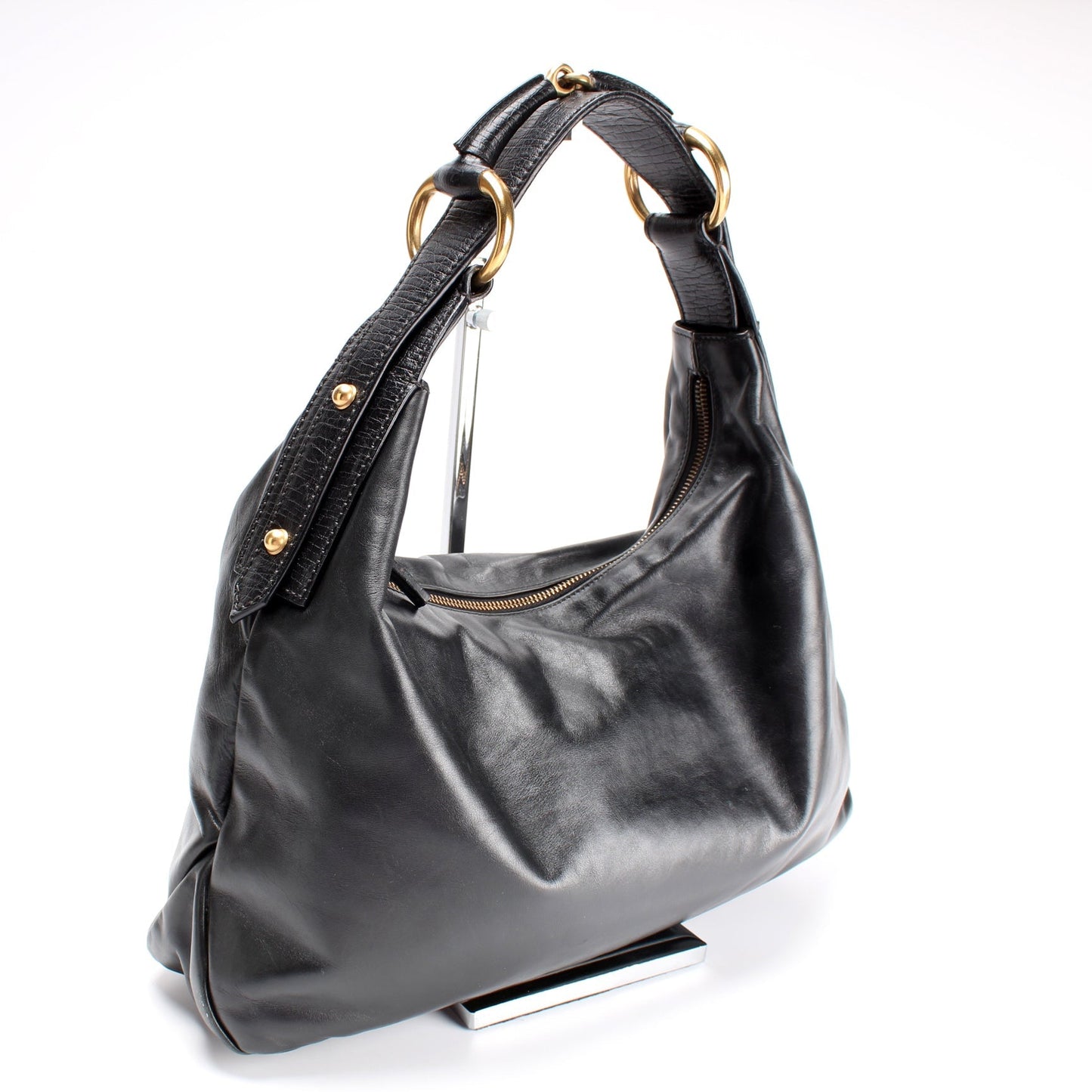 Gucci Horsebit Leather Shoulder Bag Hobo 4