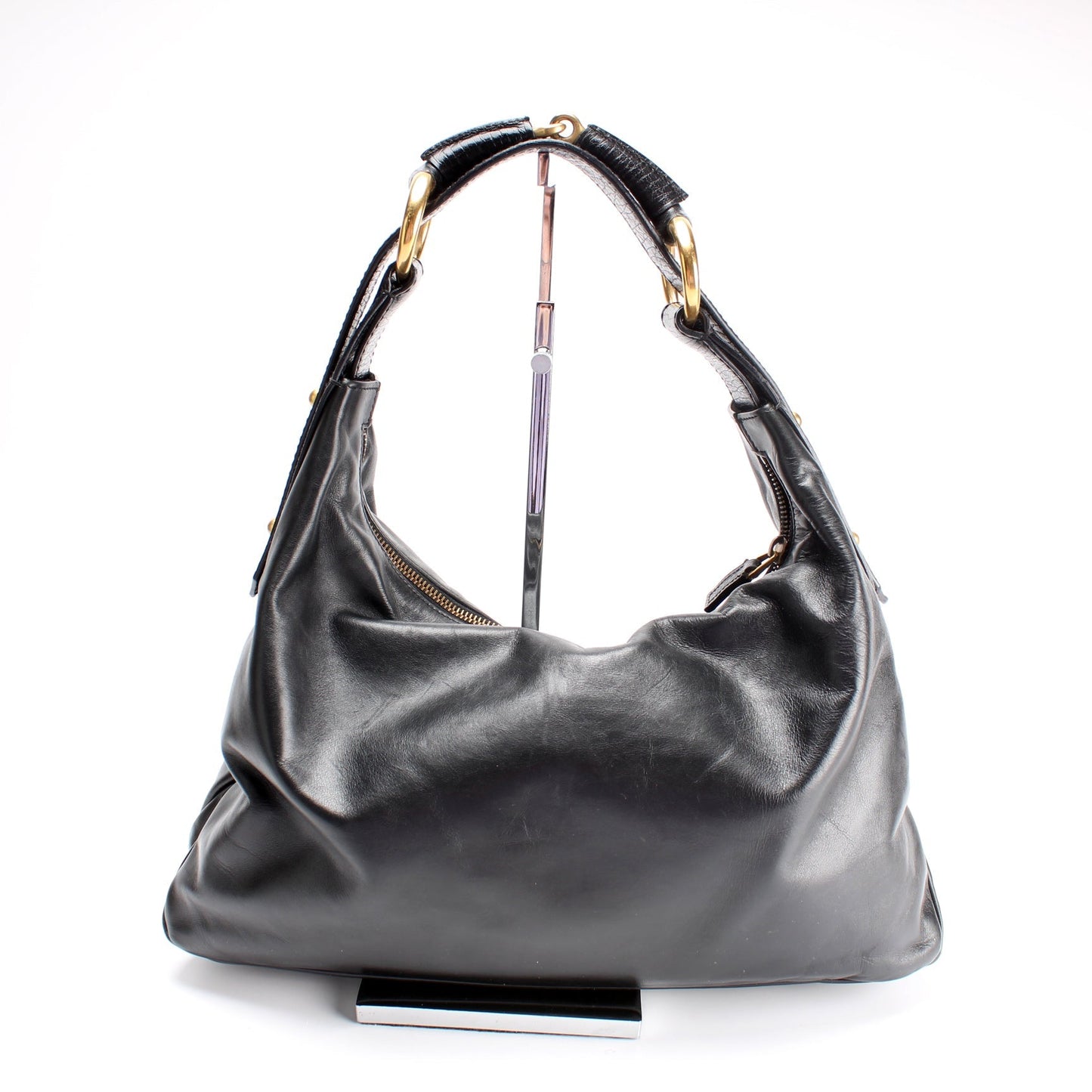 Gucci Horsebit Leather Shoulder Bag Hobo 4