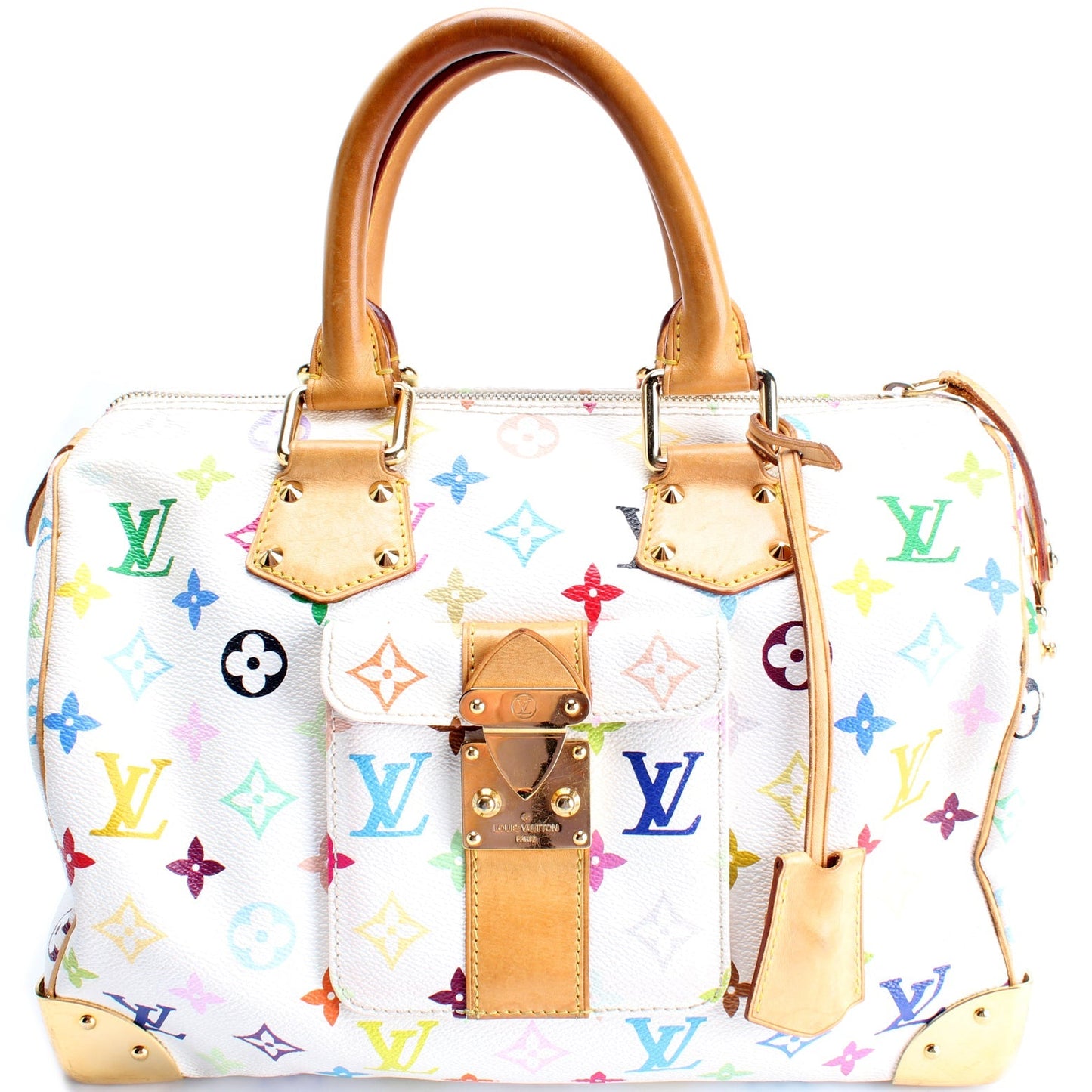 Louis Vuitton Speedy 30 Monogram Multicolor Handbag Monogram 6