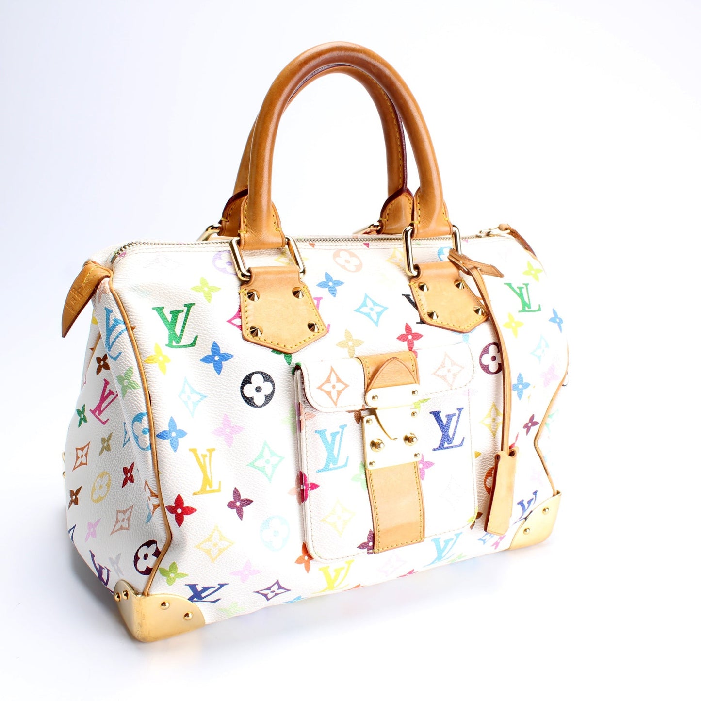 Louis Vuitton Speedy 30 Monogram Multicolor Handbag Monogram 6