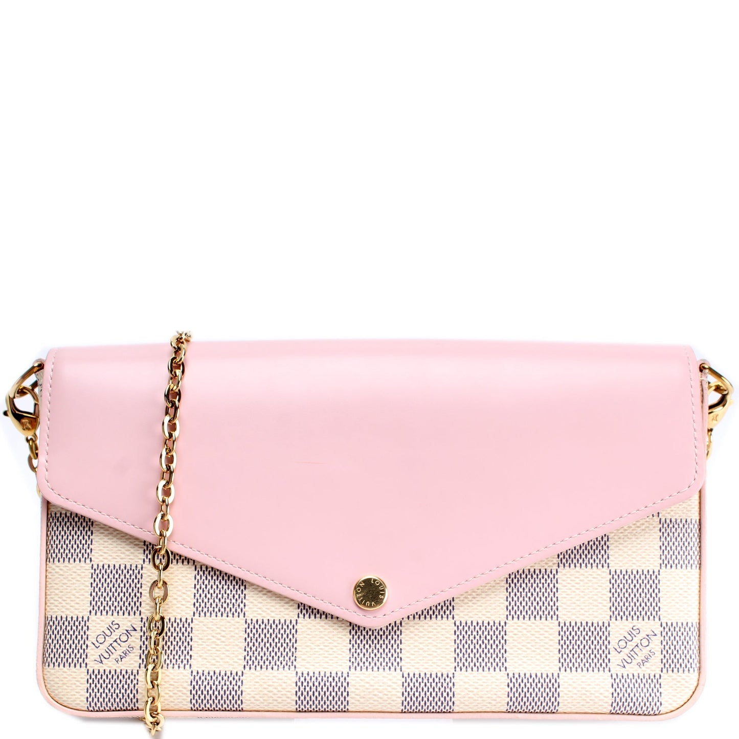 Louis Vuitton Pochette Felicie Azur Damier Clutch Bag Azur 16