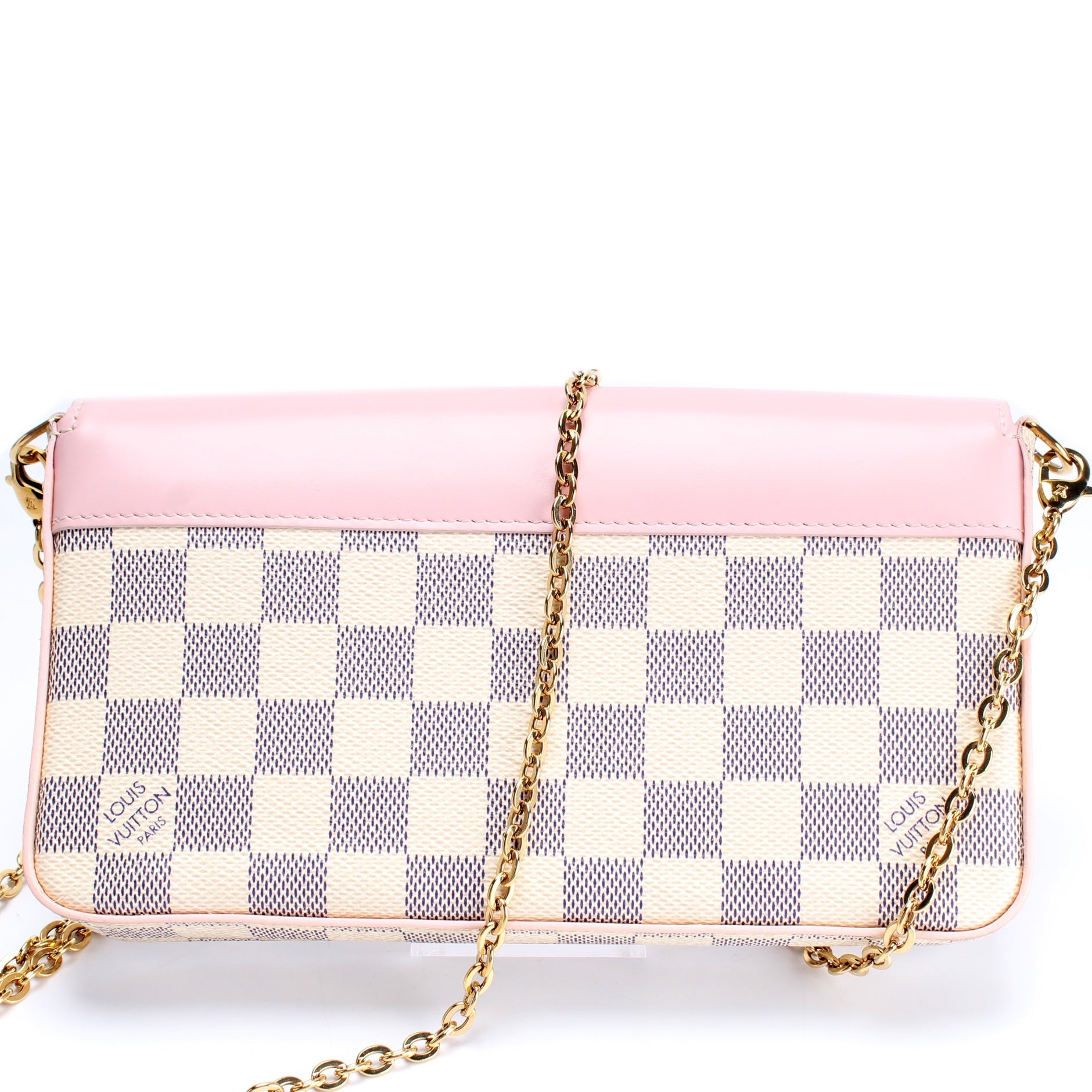 Louis Vuitton Pochette Felicie Azur Damier Clutch Bag Azur 16