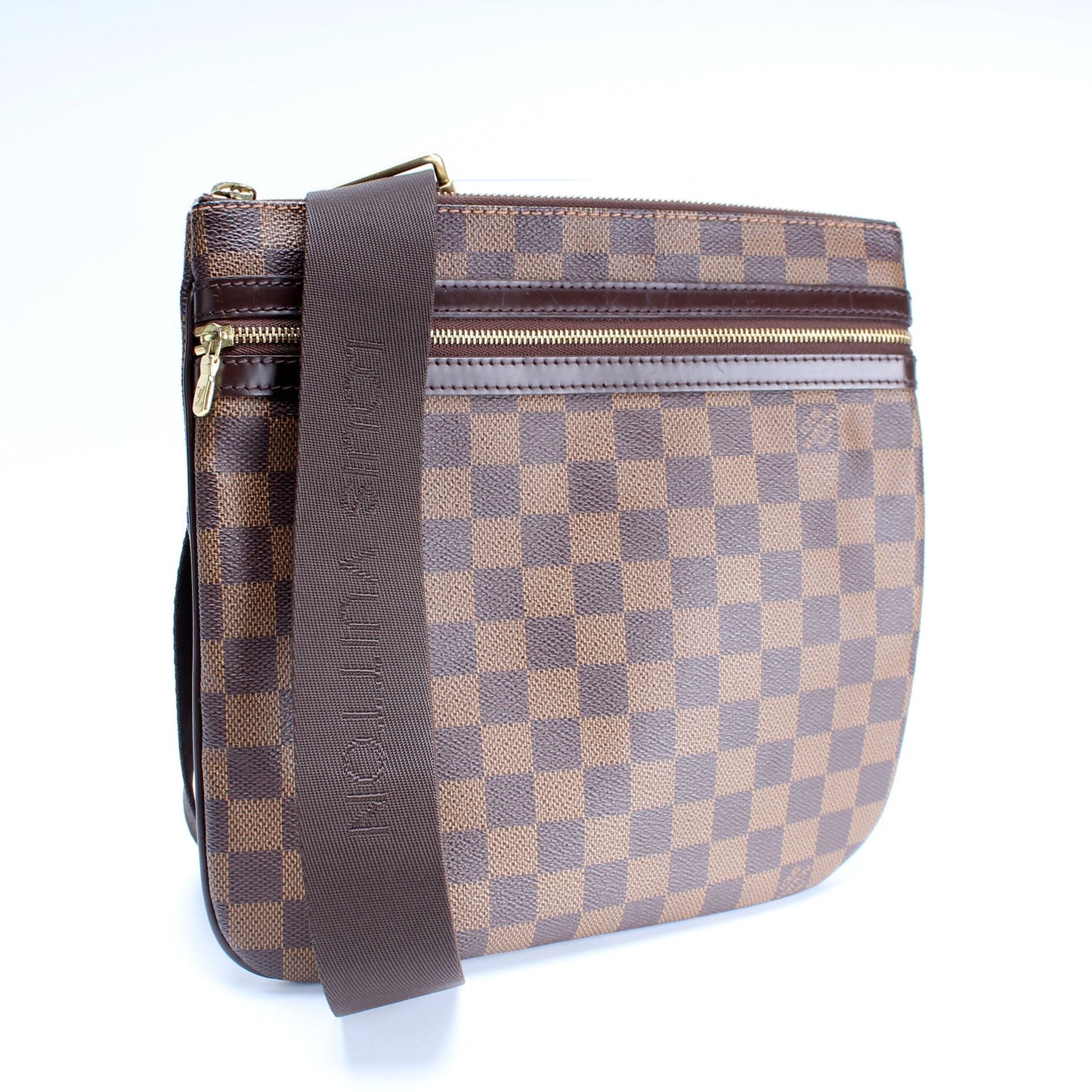 Louis Vuitton Pochette Bosphore Ebene Damier Clutch Bag Ebene 12