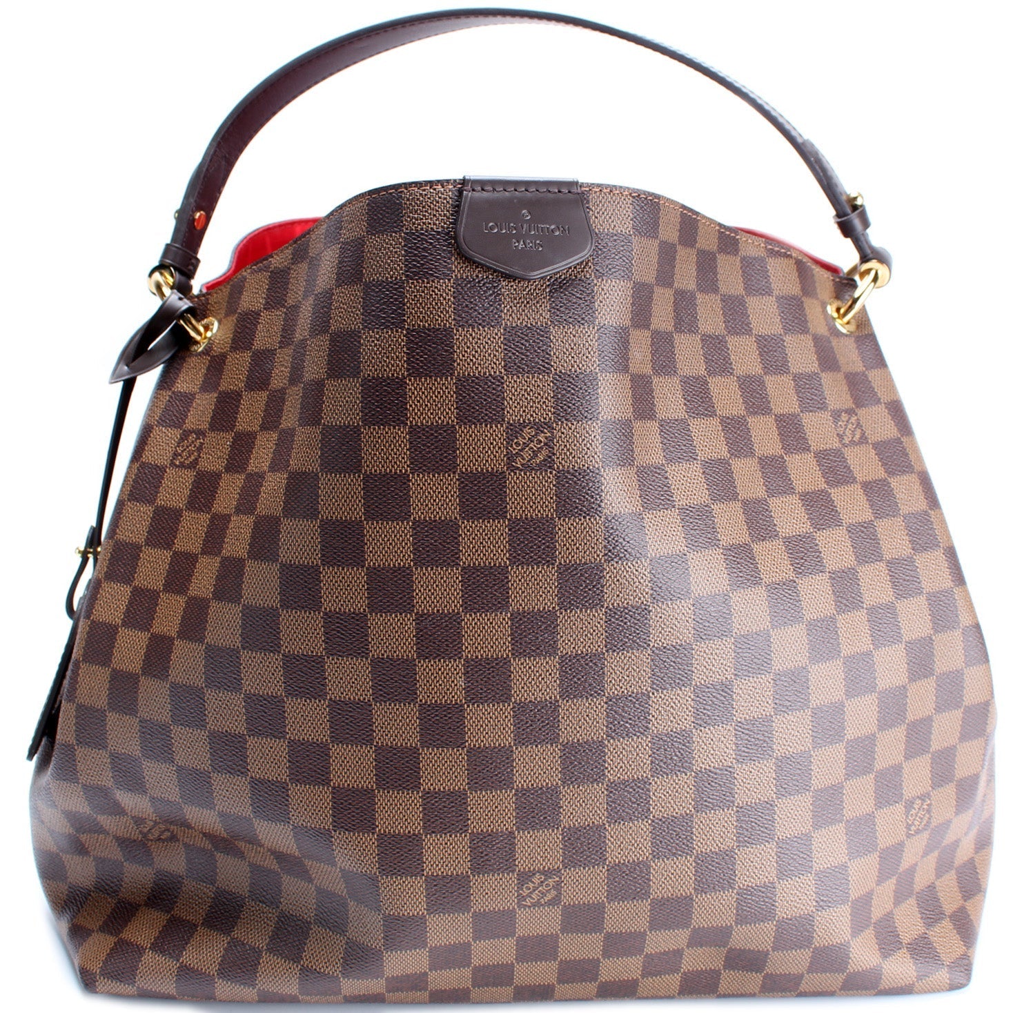 Louis Vuitton Graceful MM Ebene Damier Handbag Ebene 17