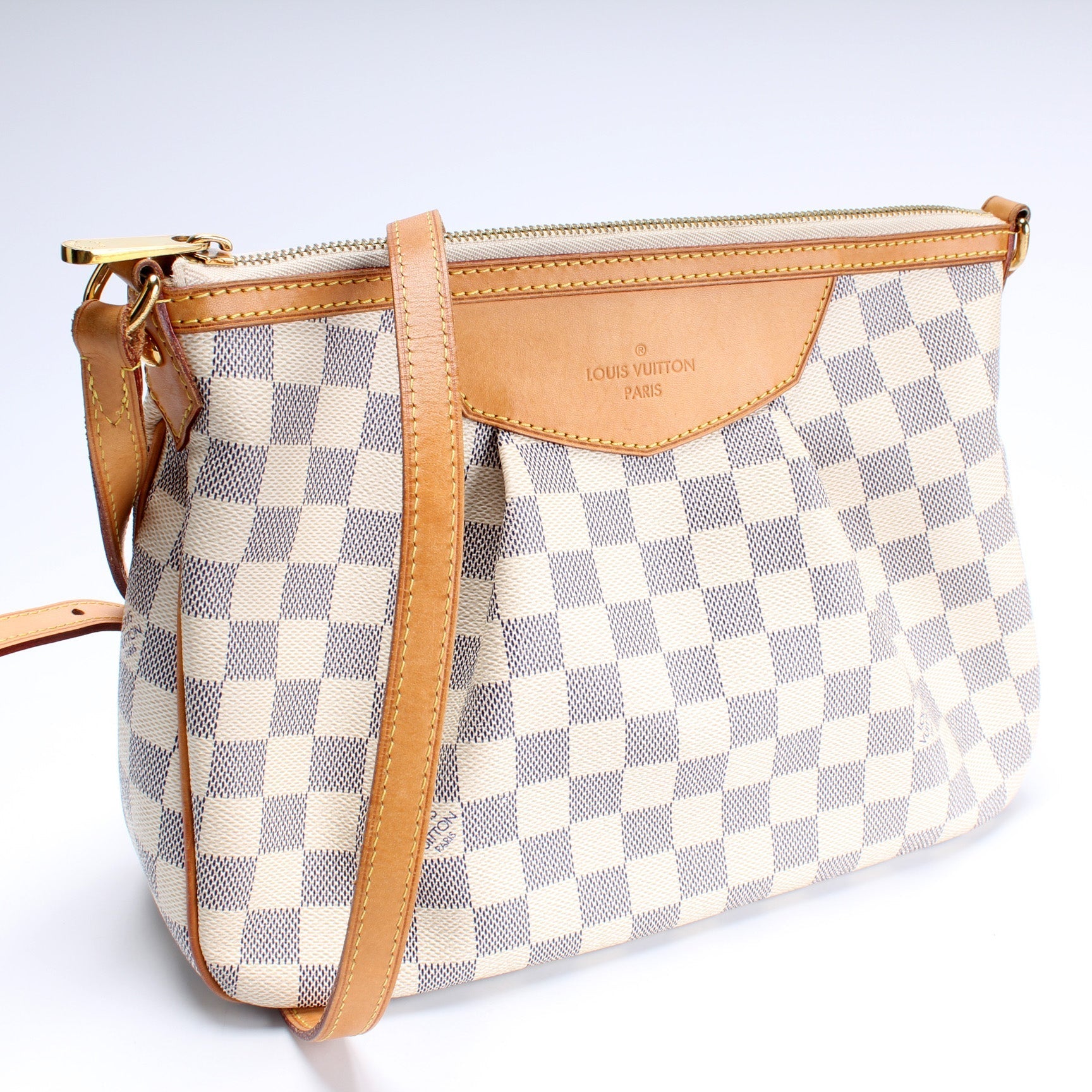 Louis Vuitton Siracusa Azur PM Damier Handbag Azur 8