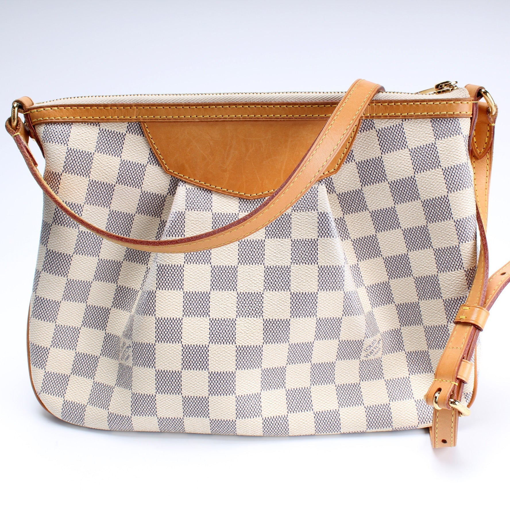 Louis Vuitton Siracusa Azur PM Damier Handbag Azur 8