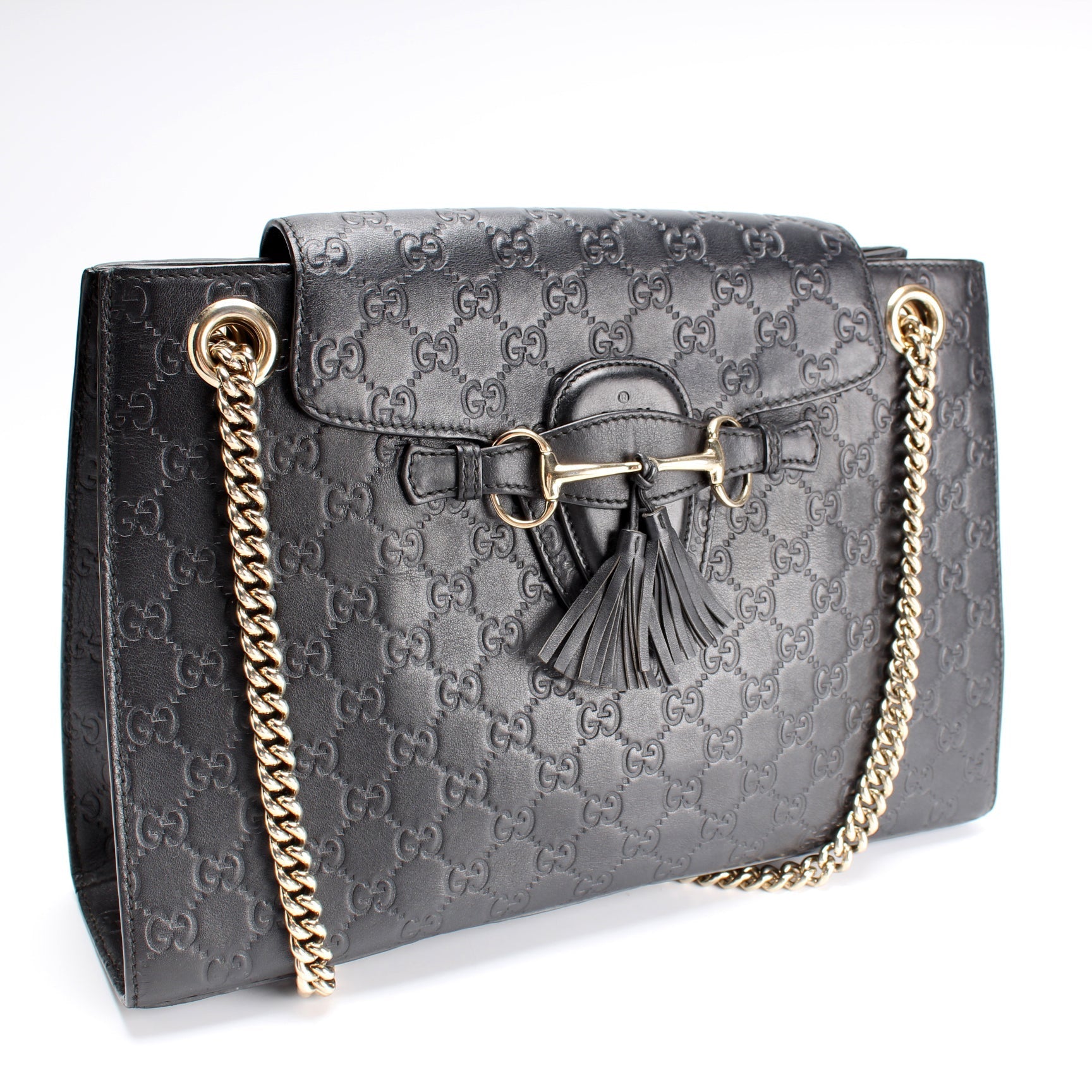 Gucci GG Emilie Canvas Chain Shoulder Bag