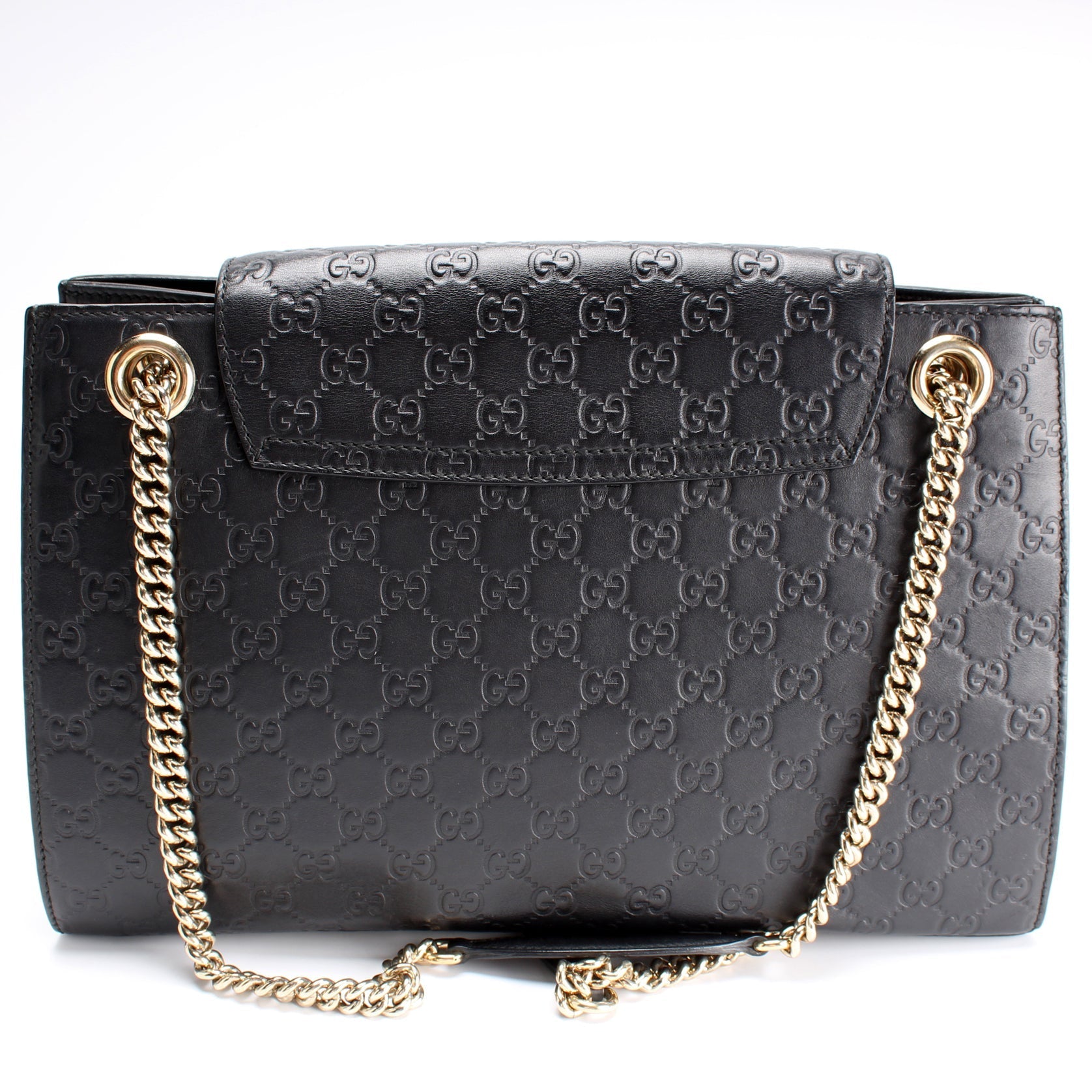 Gucci GG Emilie Canvas Chain Shoulder Bag