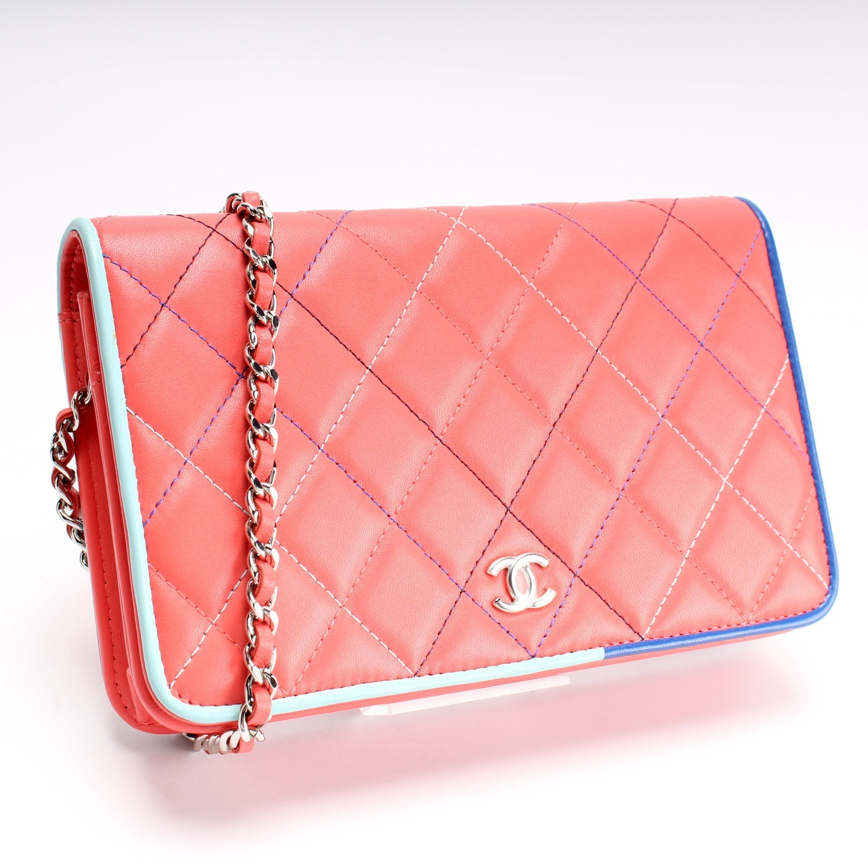 Chanel WOC Classic Quilted Lambskin 27M Clutch Bag