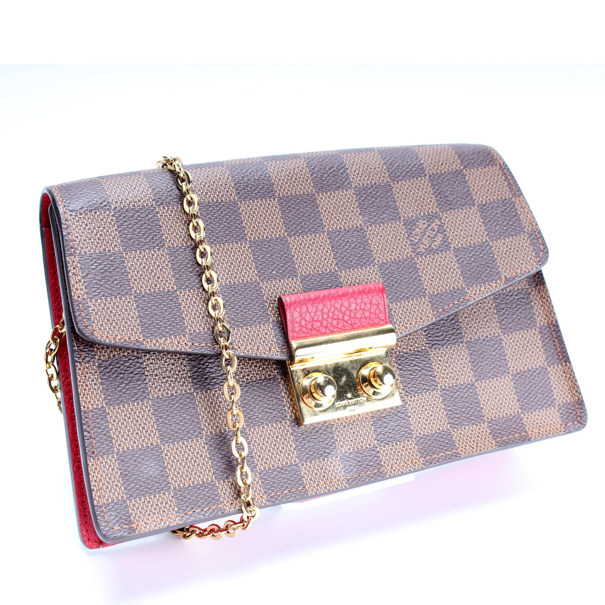 Louis Vuitton Croisette NM Ebene Damier Wallet Case