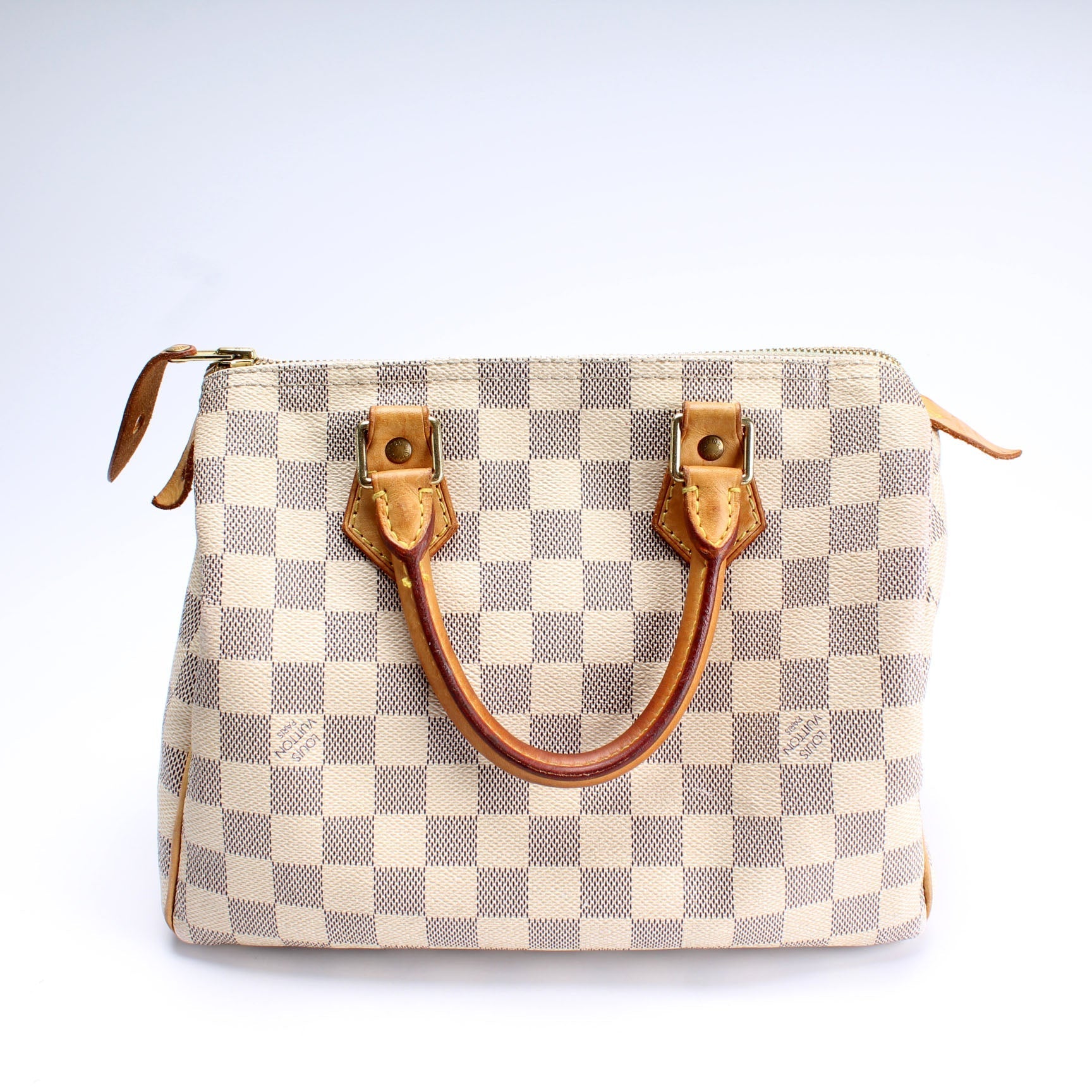 Louis Vuitton Speedy 25 Azur Damier Handbag Azur 5