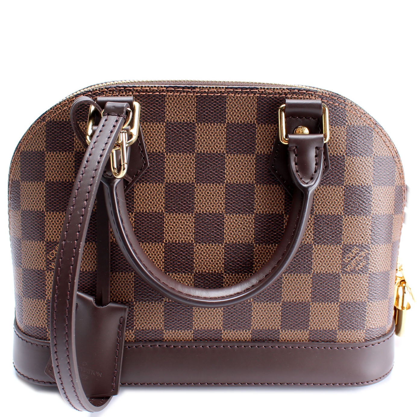 Louis Vuitton Alma BB Ebene Damier Handbag Ebene 6