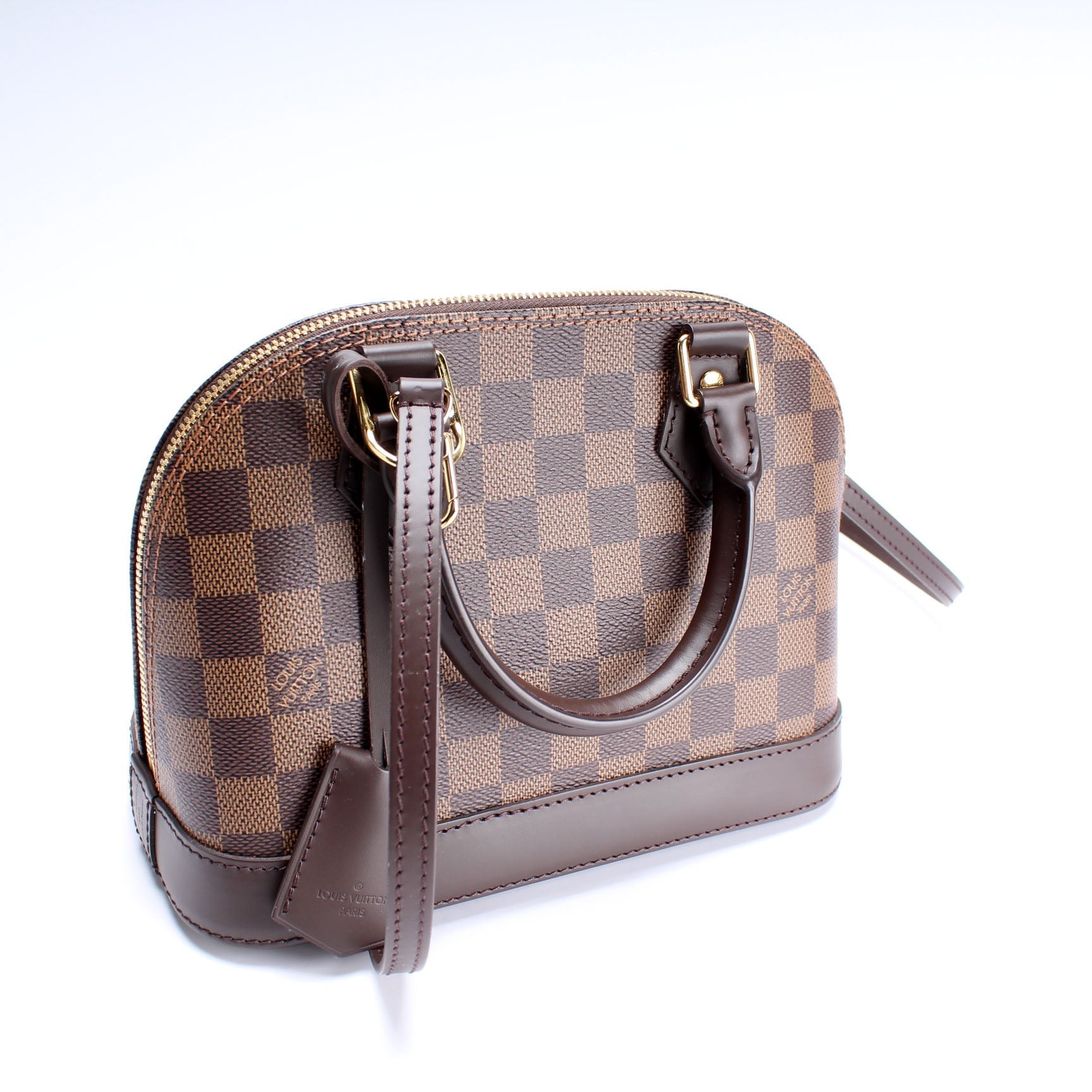 Louis Vuitton Alma BB Ebene Damier Handbag Ebene 6