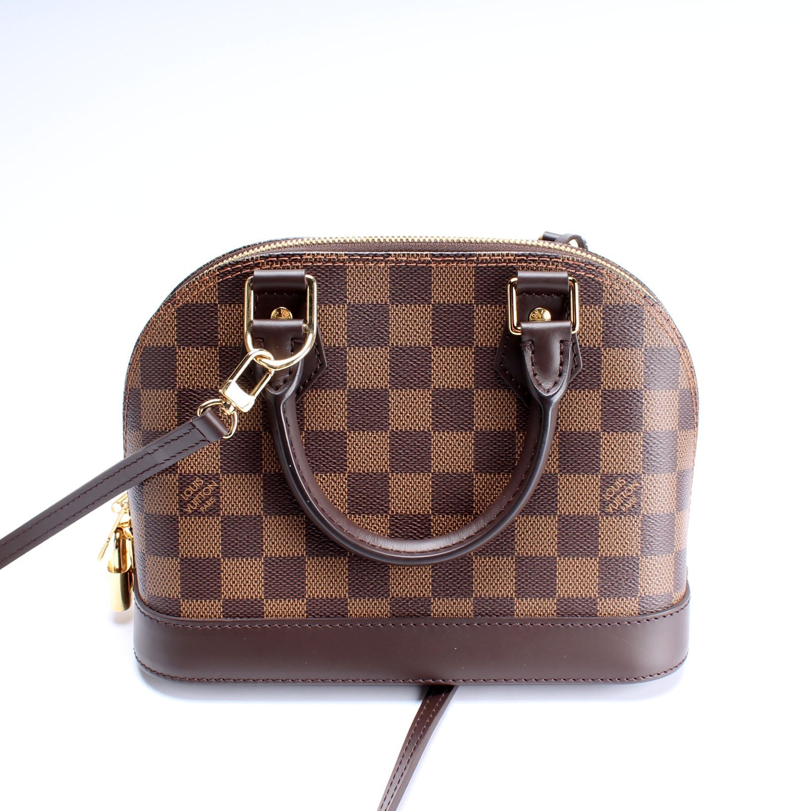 Louis Vuitton Alma BB Ebene Damier Handbag Ebene 6