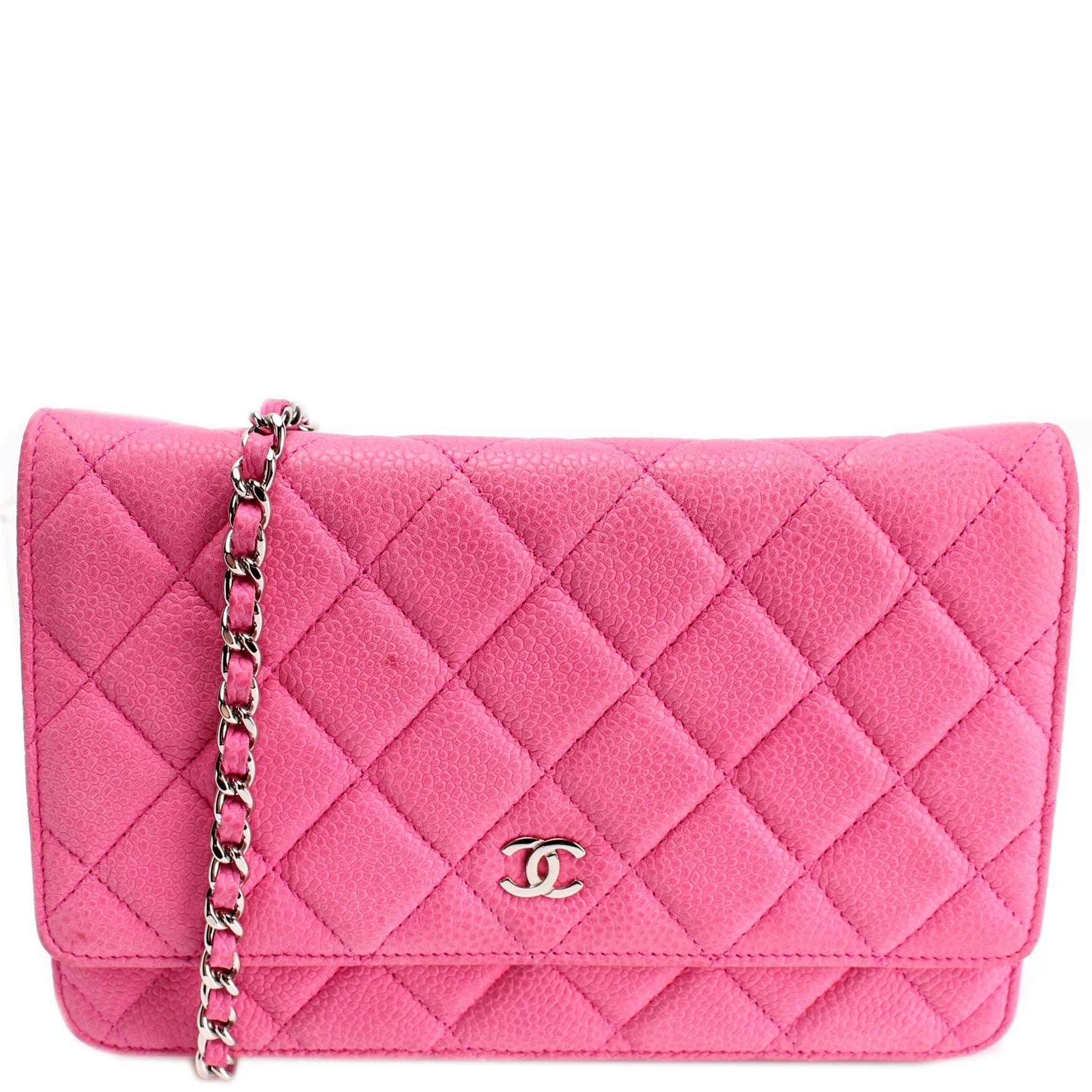Chanel WOC Classic Quilted Matte Caviar 18M Clutch Bag