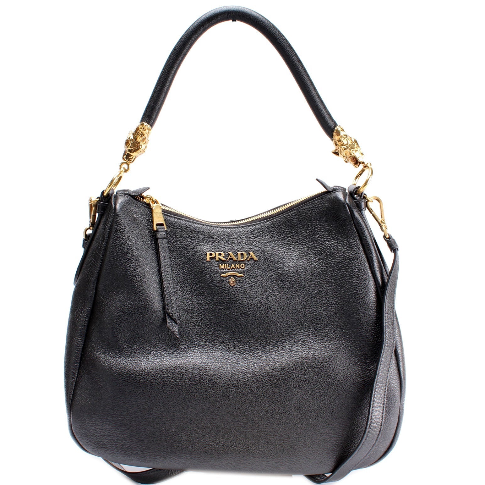 Prada Vitello Phenix Tiger Hobo Bag Travel Bag