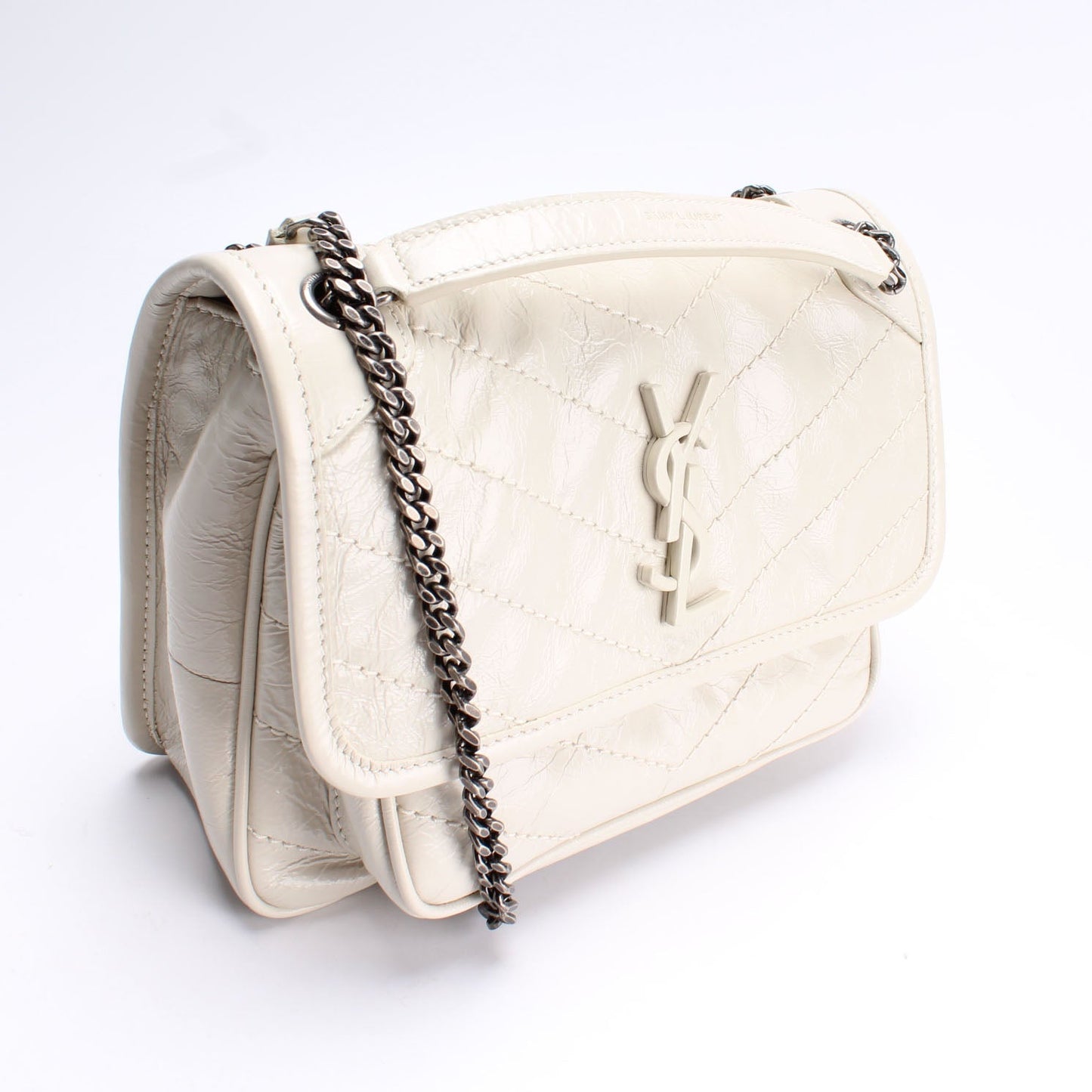 YSL Saint Laurent Saint Laurent Niki Baby Crinkled Bag Leather Travel Bag