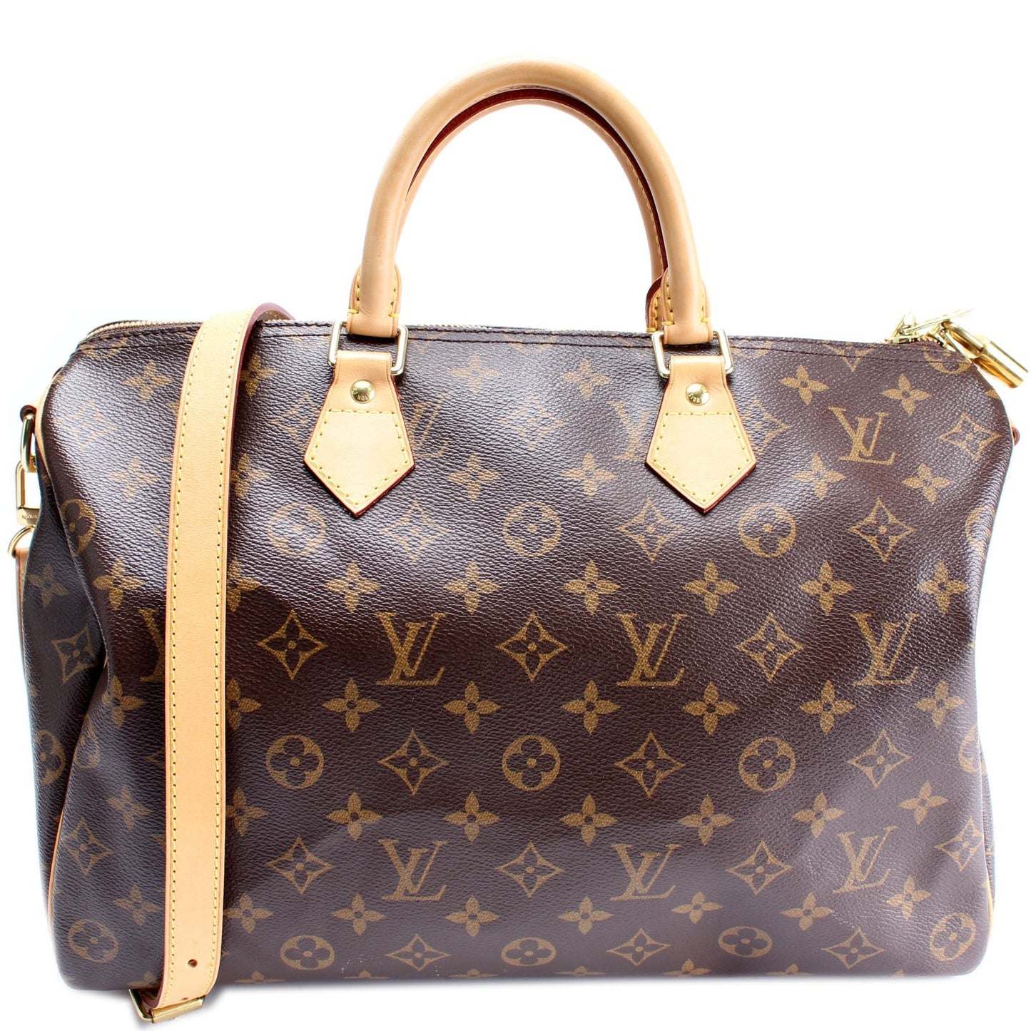 Louis Vuitton Speedy 35 Bandouliere Monogram Handbag Monogram 9