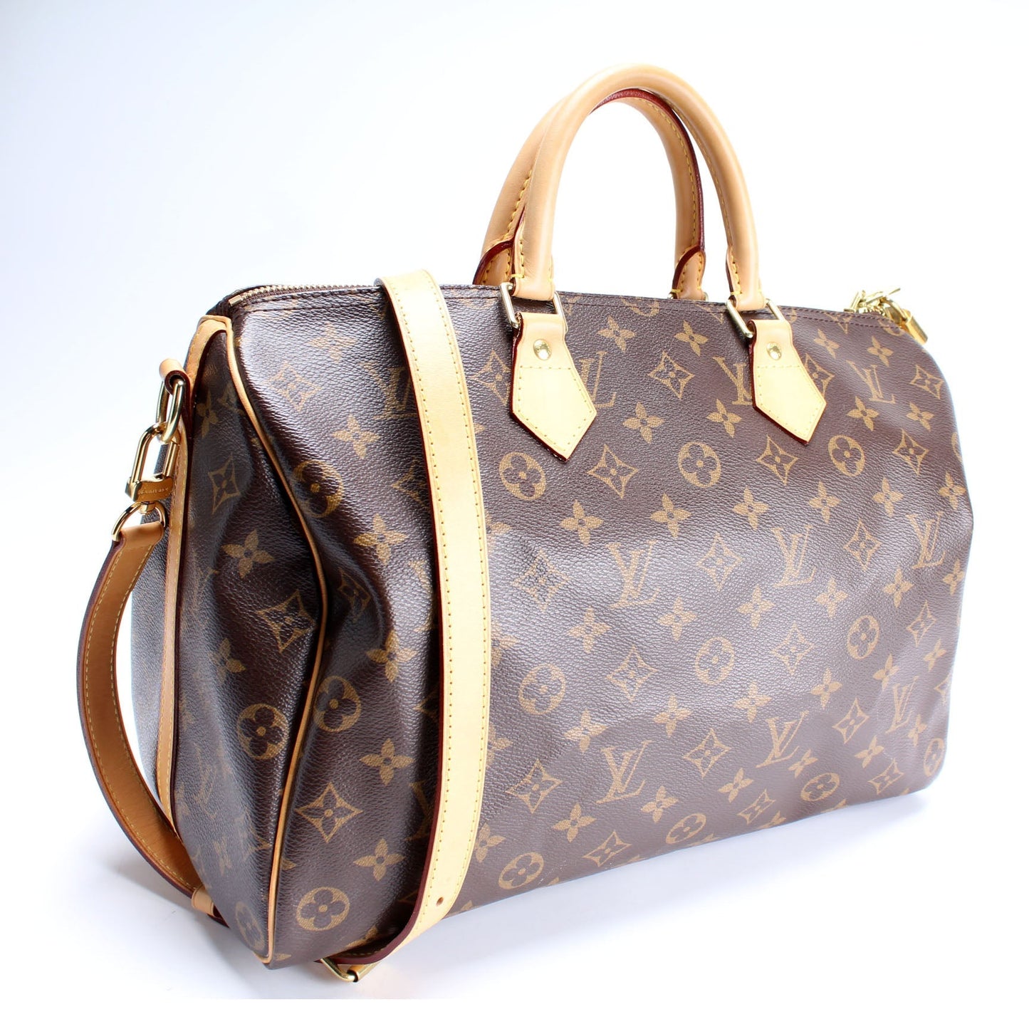 Louis Vuitton Speedy 35 Bandouliere Monogram Handbag Monogram 9