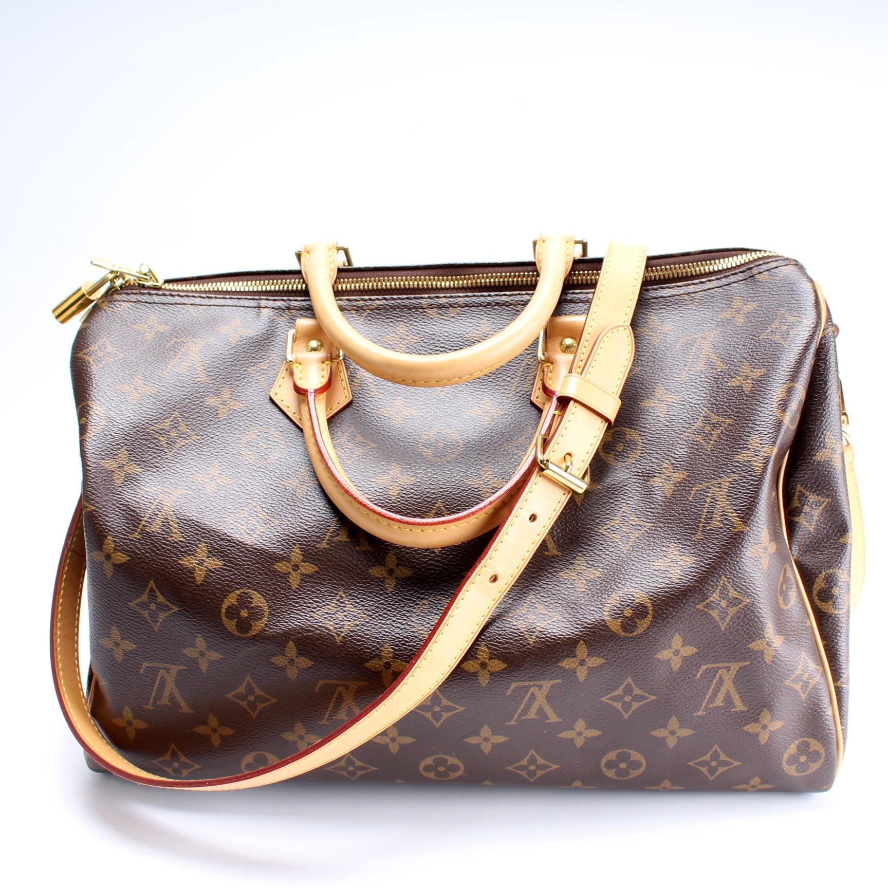 Louis Vuitton Speedy 35 Bandouliere Monogram Handbag Monogram 9