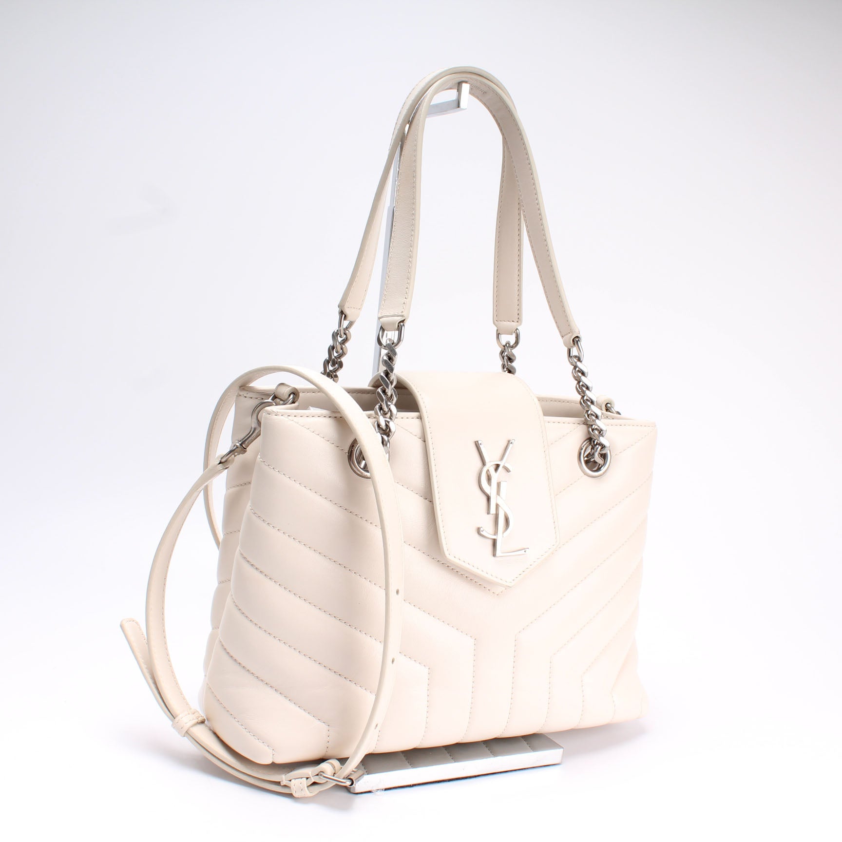 YSL Saint Laurent Saint Laurent Loulou Shopper Bag Leather Quilted Tote Bag