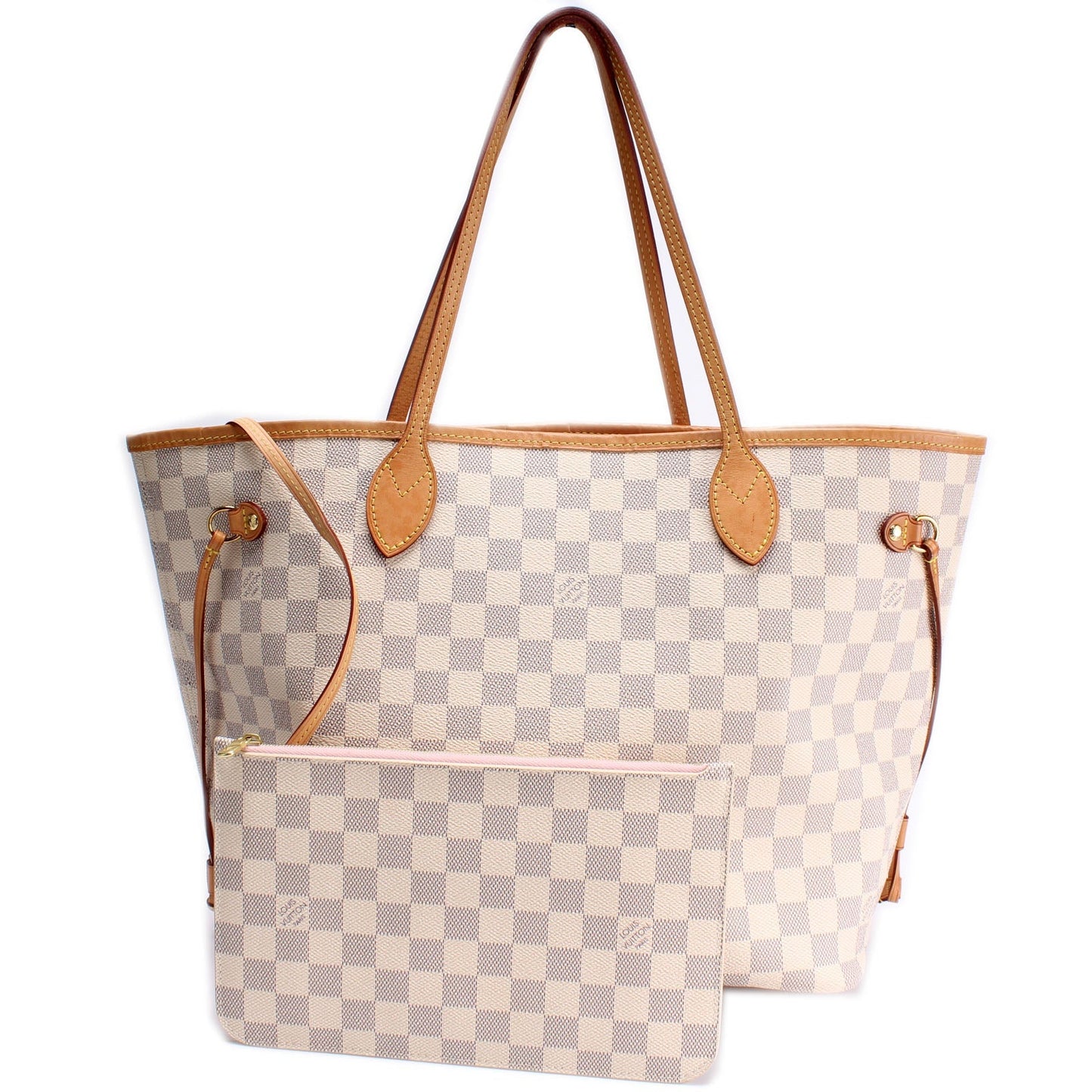Louis Vuitton Neverfull W MM Azur Damier Wallet Case Azur 4