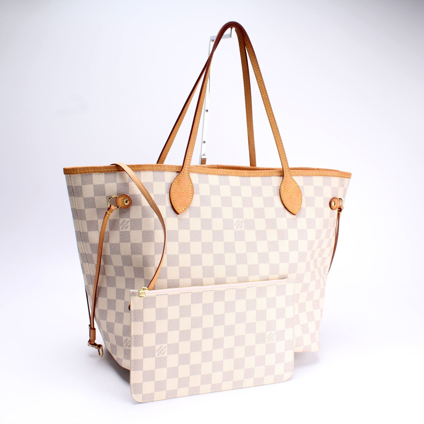 Louis Vuitton Neverfull W MM Azur Damier Wallet Case Azur 4