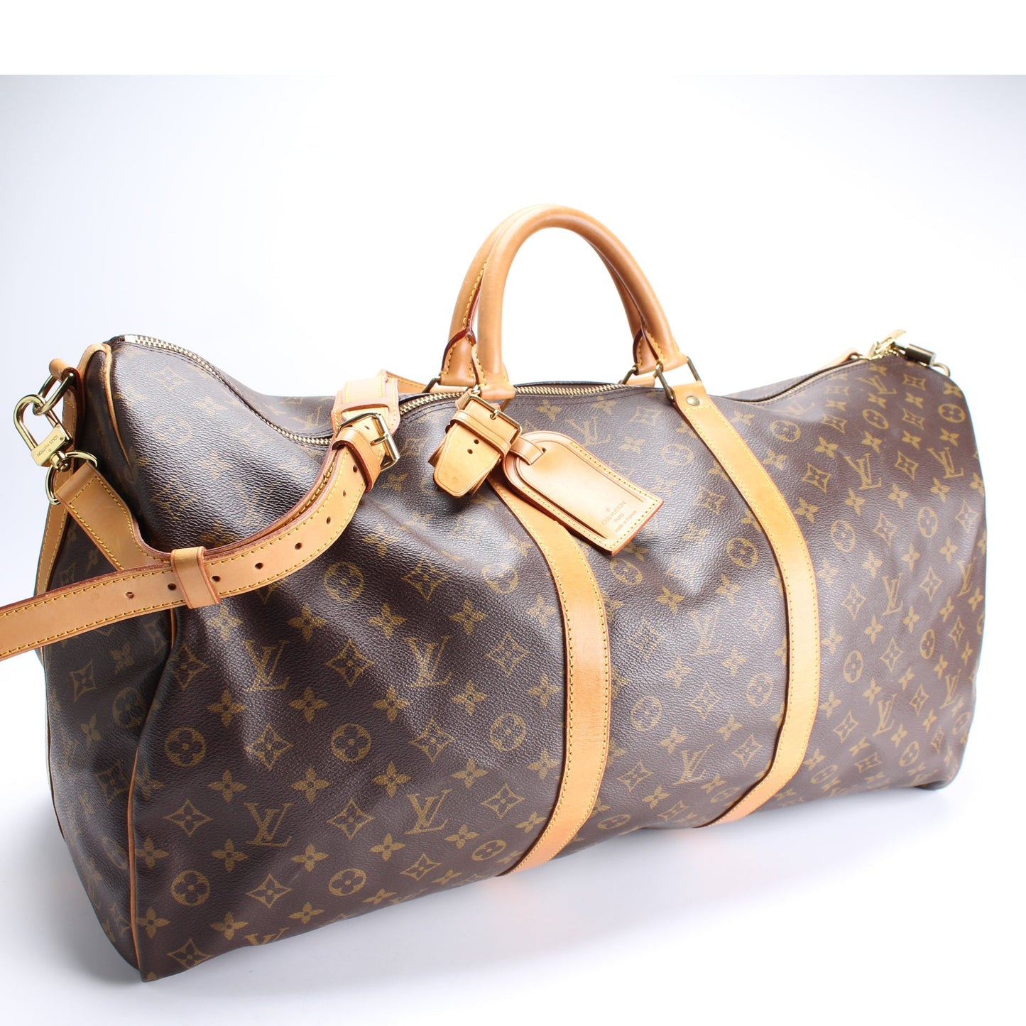 Louis Vuitton Keepall 60 Bandouliere Monogram Travel Bag Monogram 41