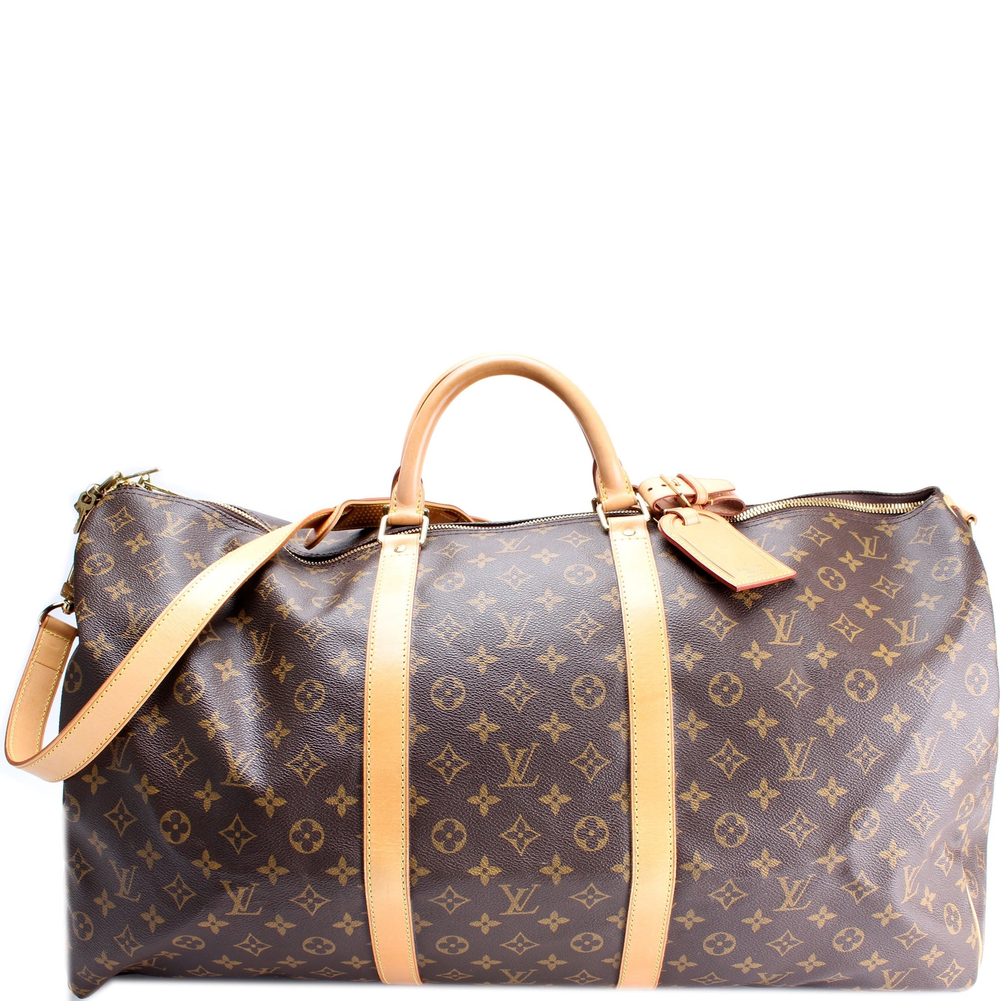 Louis Vuitton Keepall 60 Bandouliere Monogram Travel Bag Monogram 36