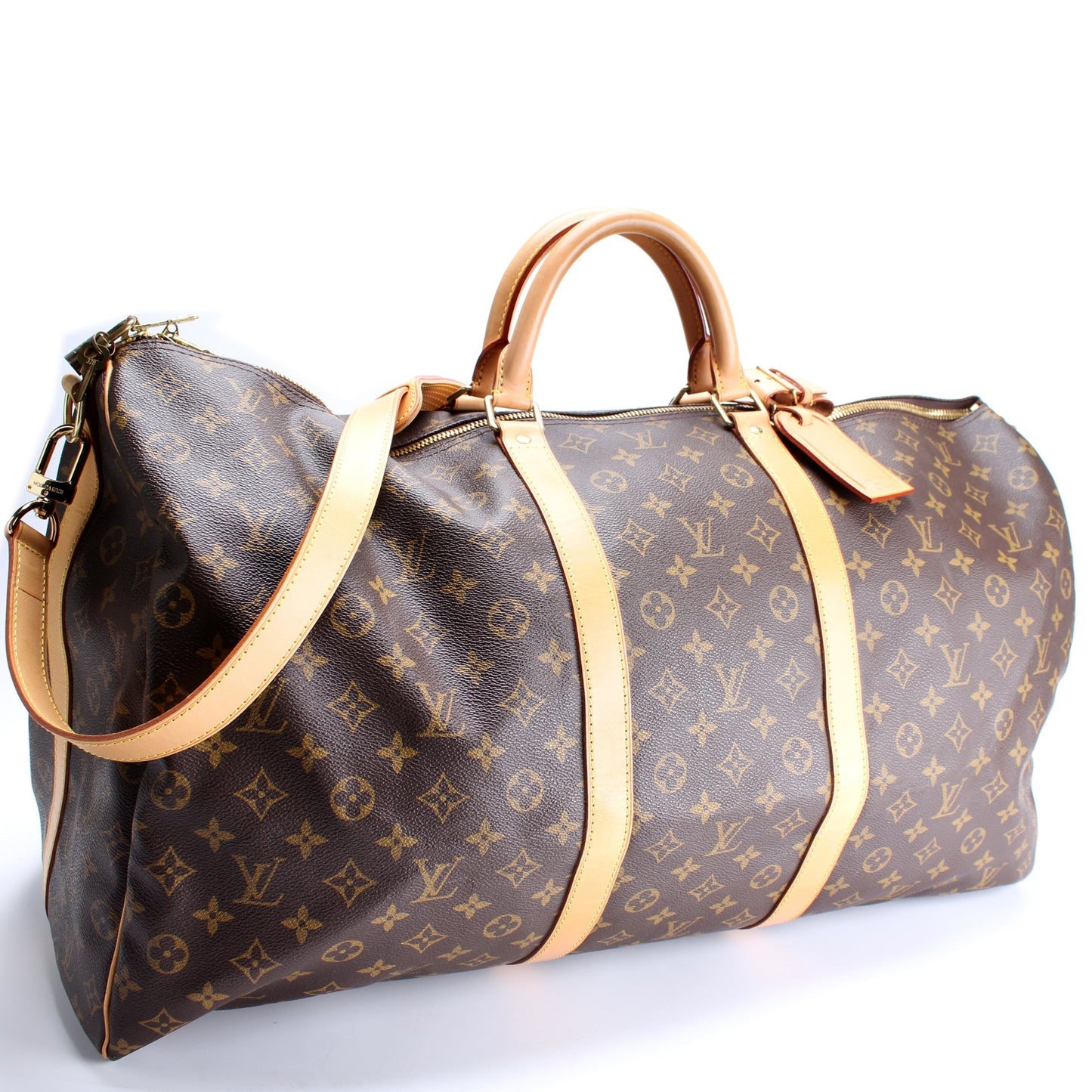 Louis Vuitton Keepall 60 Bandouliere Monogram Travel Bag Monogram 36