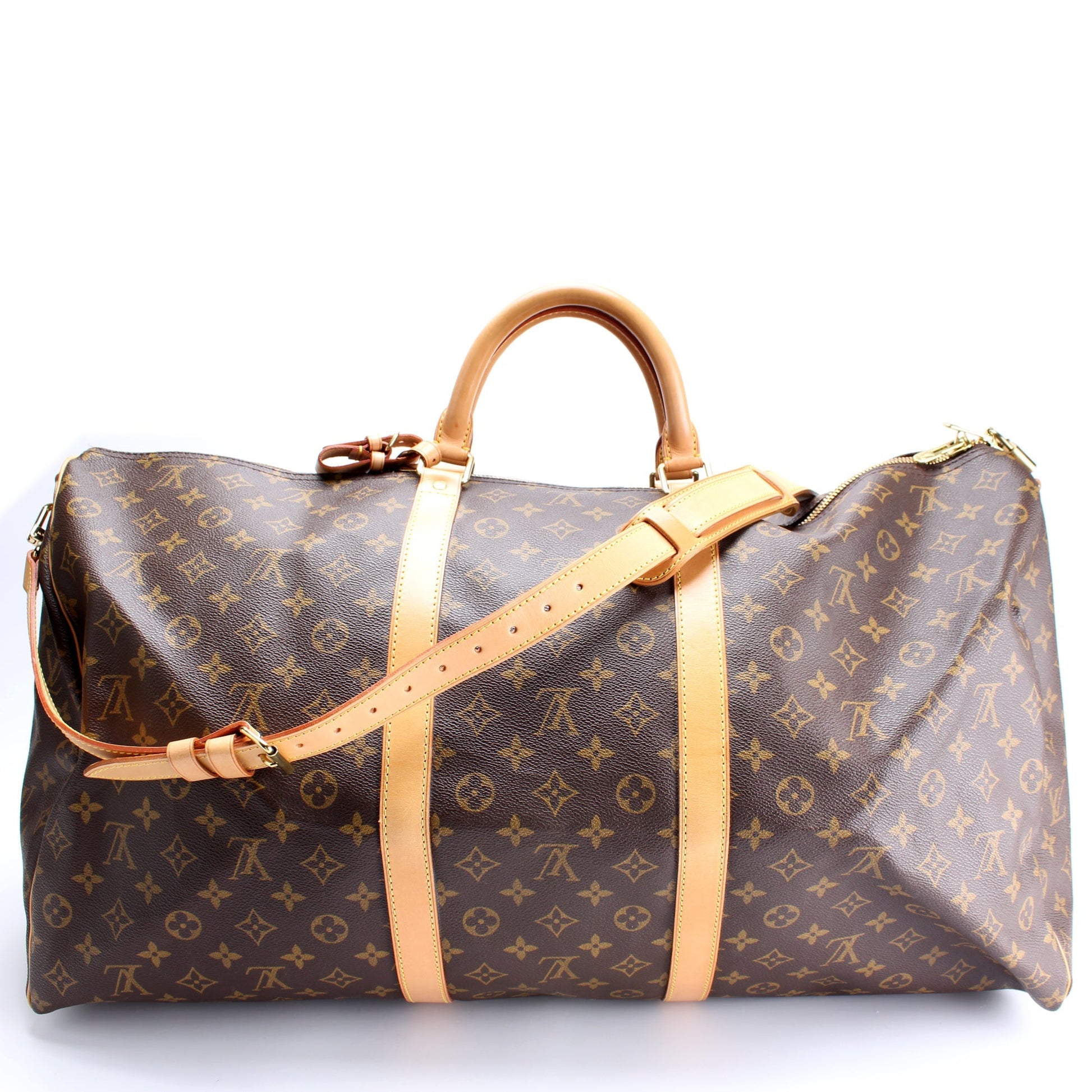Louis Vuitton Keepall 60 Bandouliere Monogram Travel Bag Monogram 36