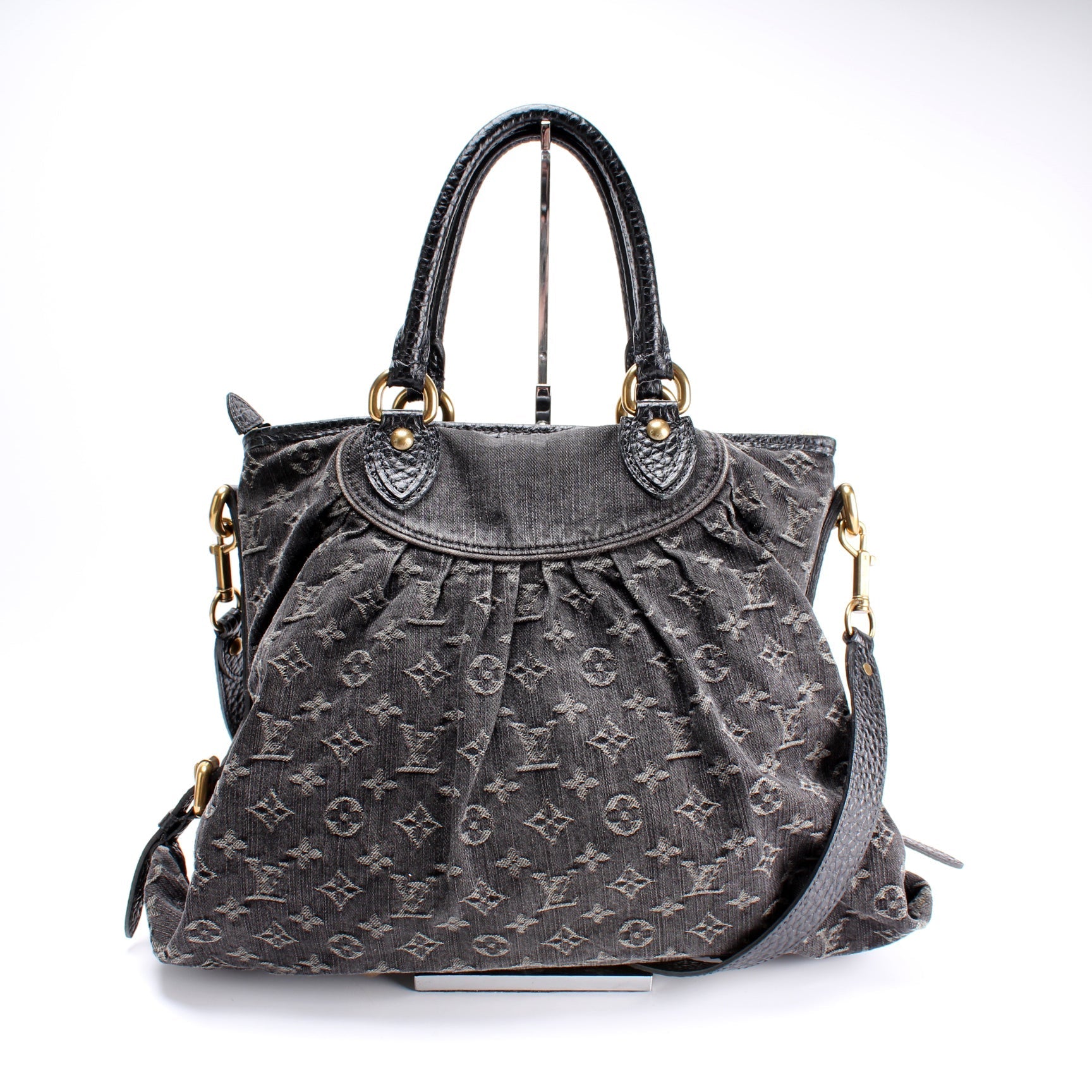 Louis Vuitton Neo Cabby MM Denim Handbag