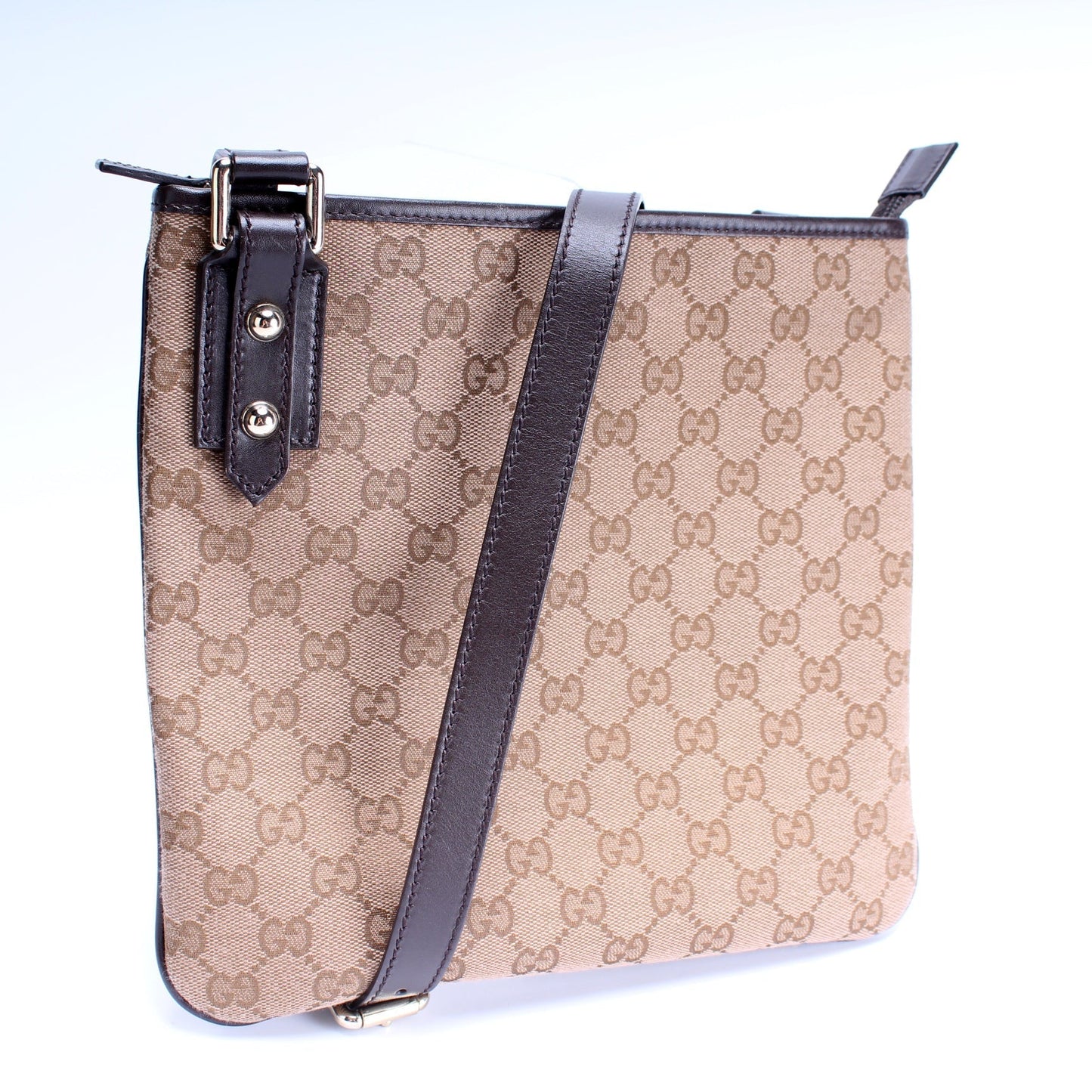 Gucci Flat Messenger Bag Canvas Shoes