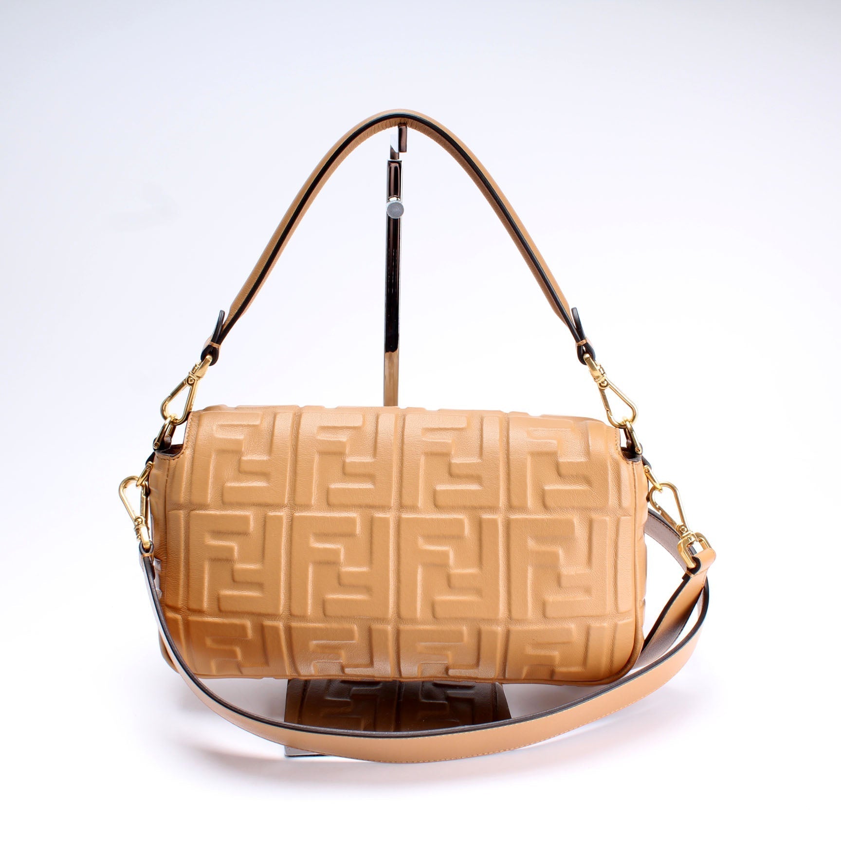 Fendi 8Br600Uette Ff Nappa Bag Embossed Travel Bag