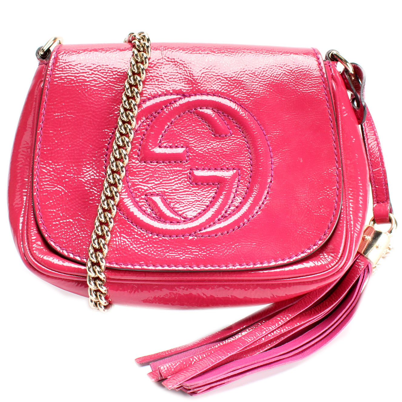 Gucci Soho Tassel Small Chain Flap Travel Bag