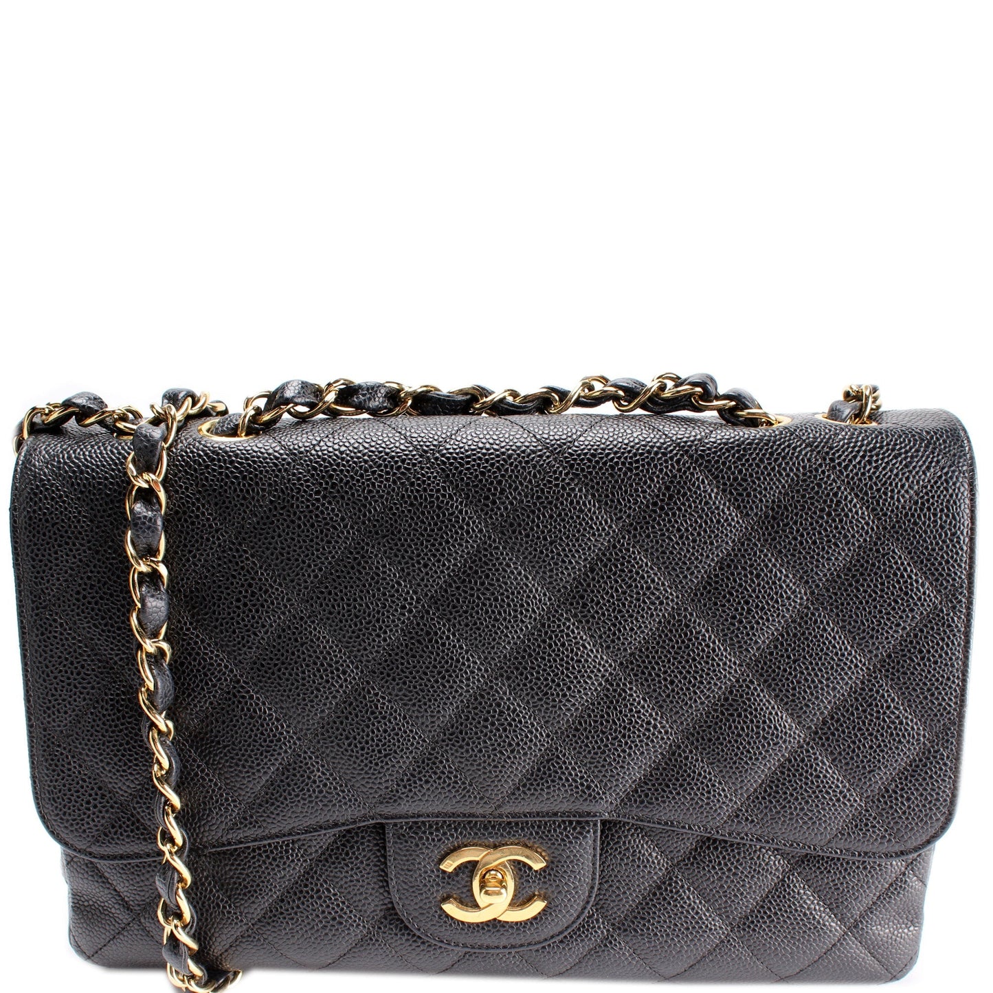 Chanel Classic Flap Jumbo Caviar 11M Handbag