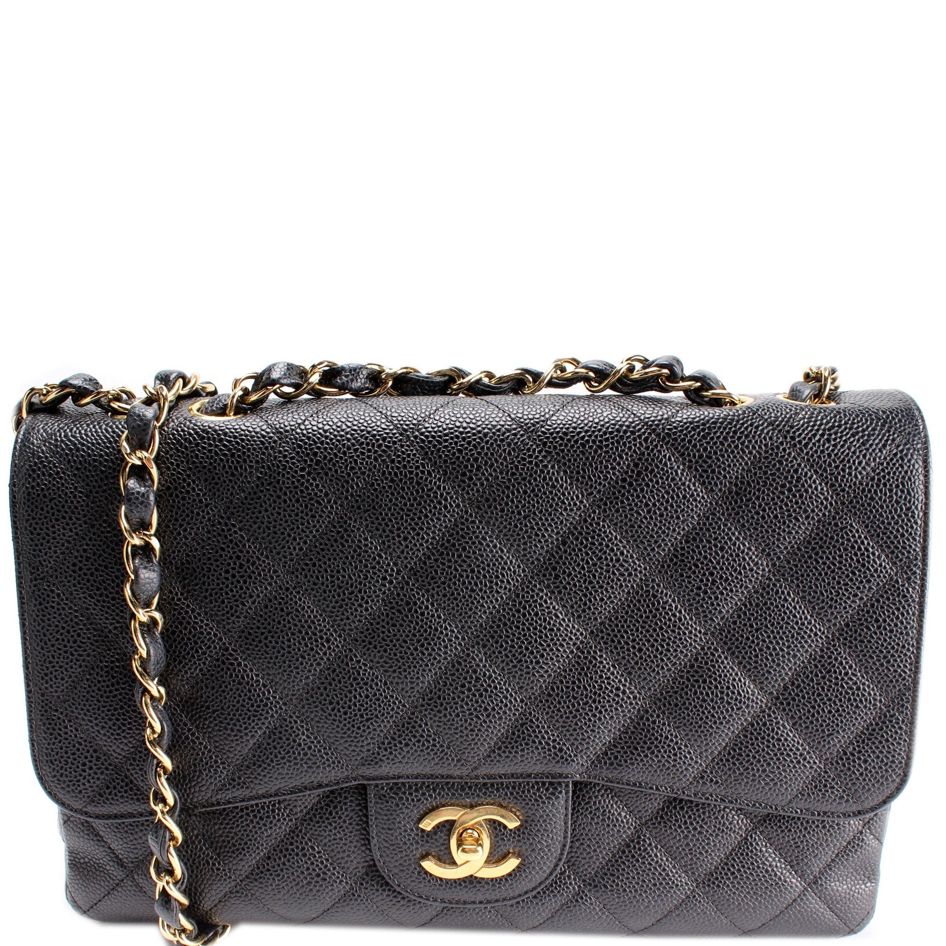 Chanel Classic Flap Jumbo Caviar 11M Handbag