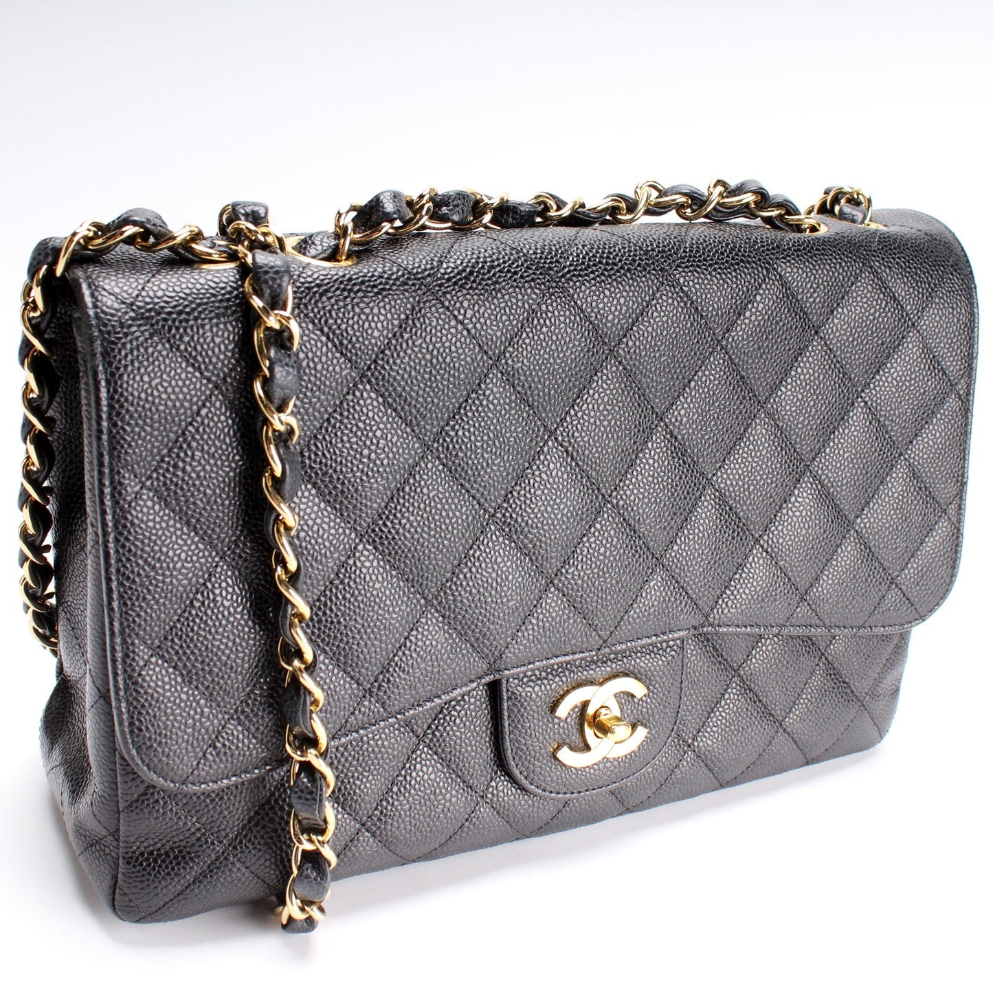 Chanel Classic Flap Jumbo Caviar 11M Handbag