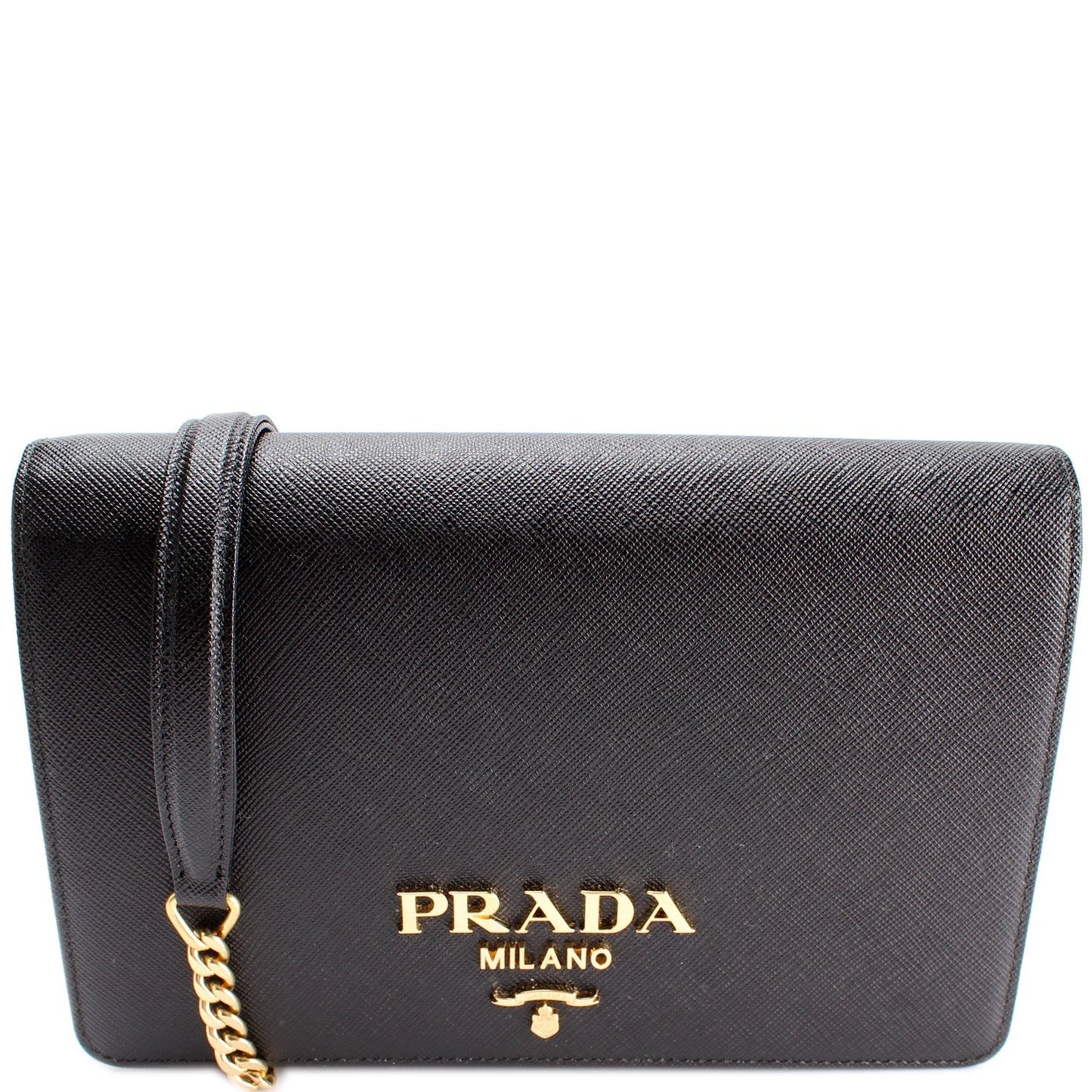 Prada Saffiano Lux Bag Mini Chain Travel Bag