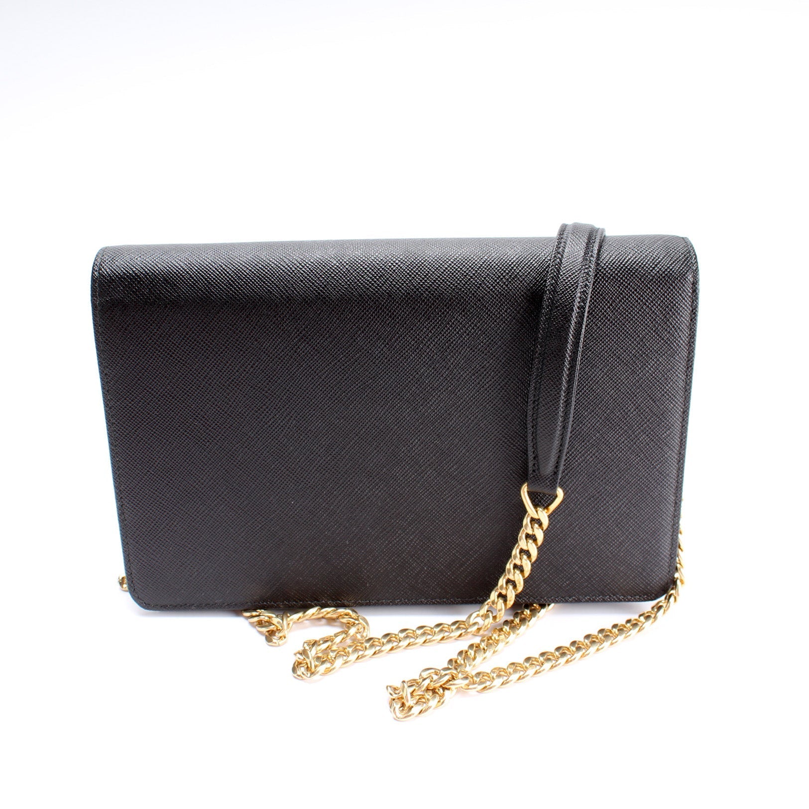 Prada Saffiano Lux Bag Mini Chain Travel Bag