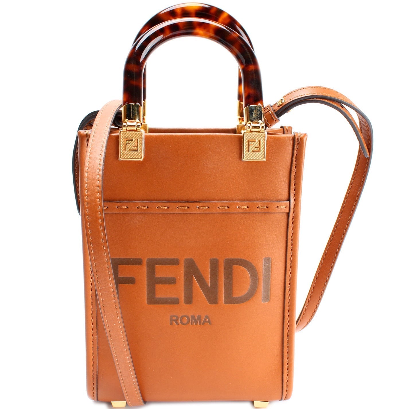 Fendi 8Bs051 Sunshine Shopper Bag Mini Travel Bag