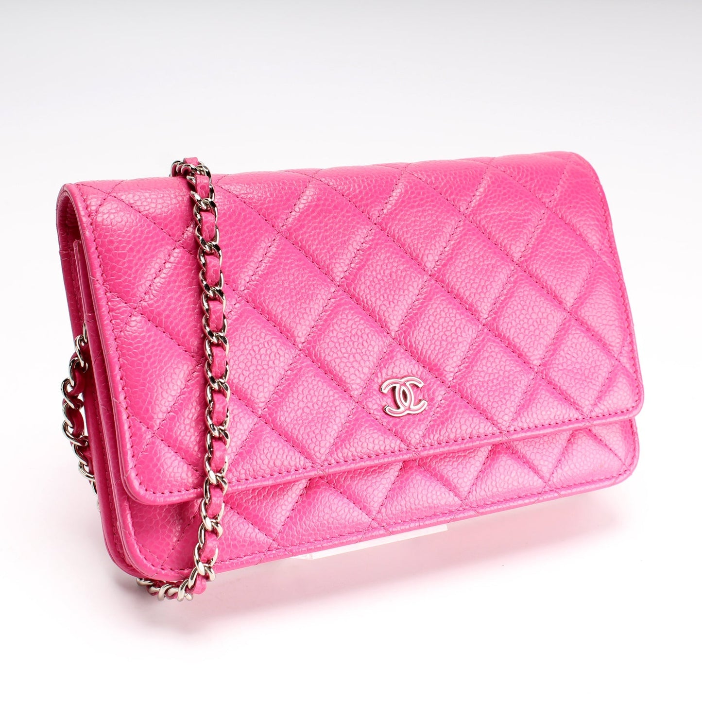 Chanel WOC Classic Quilted Caviar 21M Clutch Bag