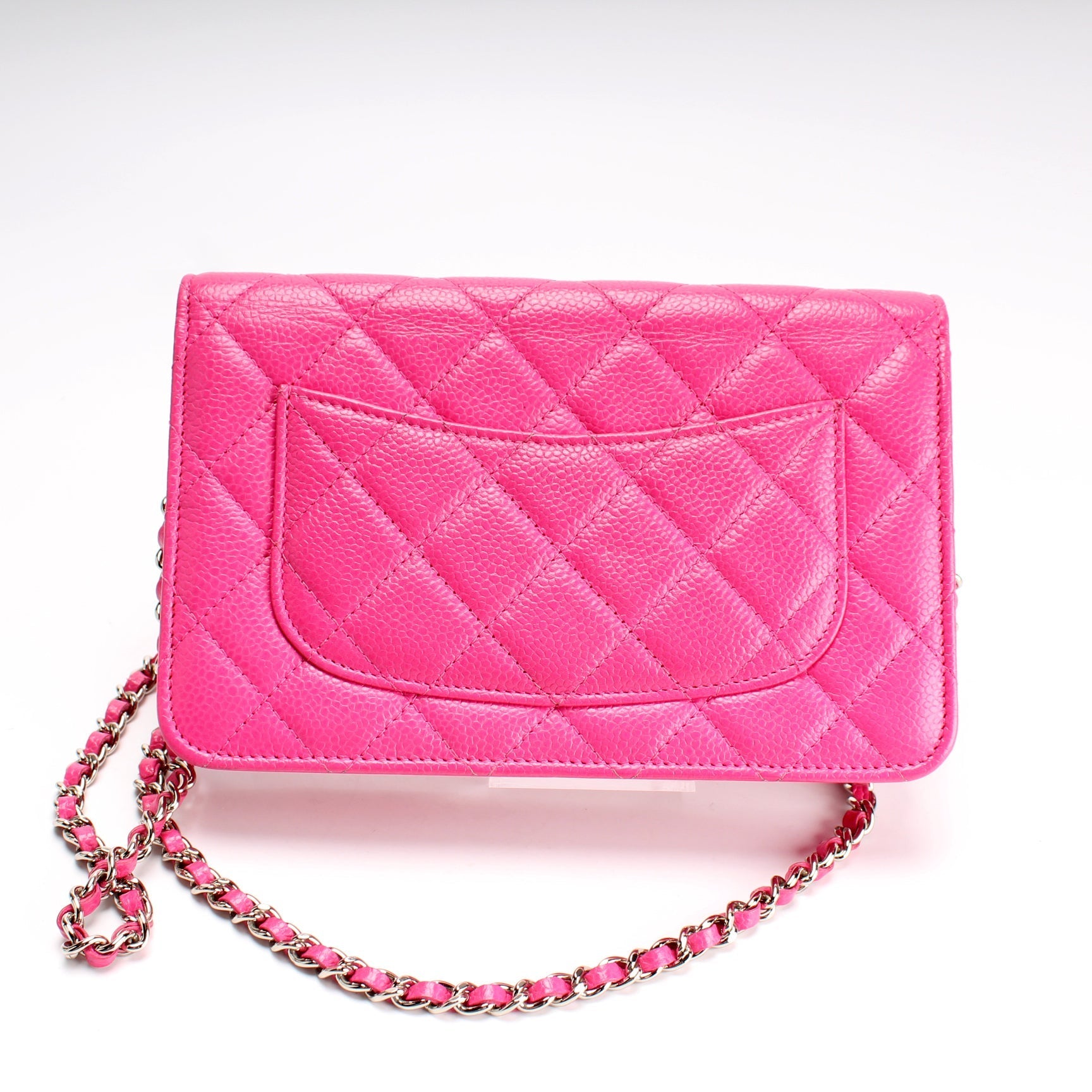 Chanel WOC Classic Quilted Caviar 21M Clutch Bag